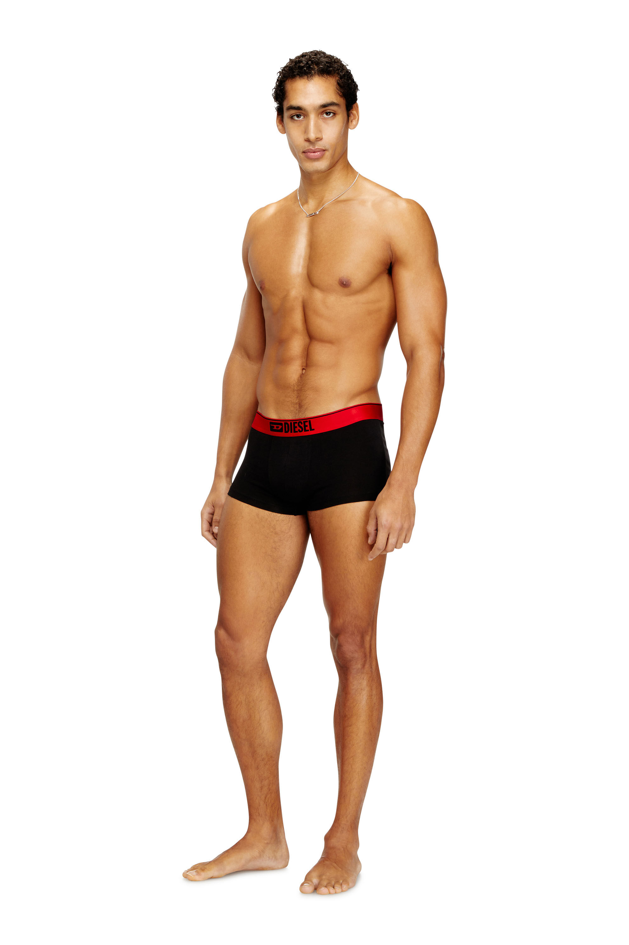 Diesel - UMBX-DAMIENTHREEPACK, Man's Three-pack of all-over Horse print boxers in Black/Red - 1