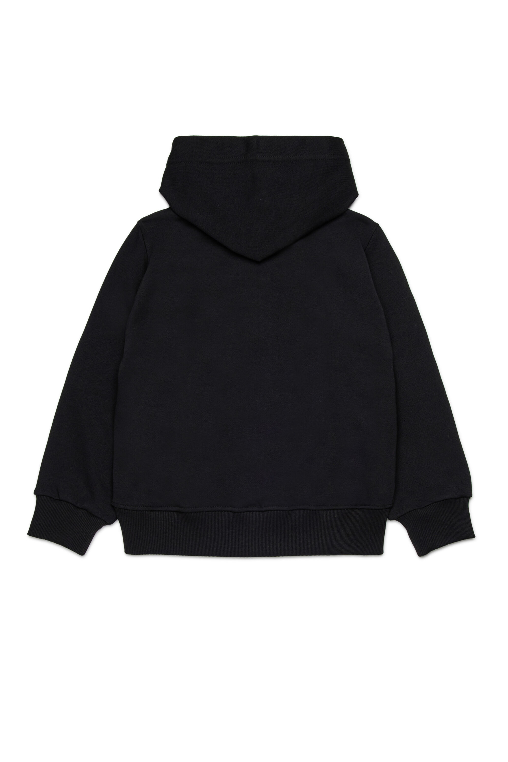 Diesel - SDROPSHOODZ OVER, Man's Cotton zip-up hoodie in Black - 2