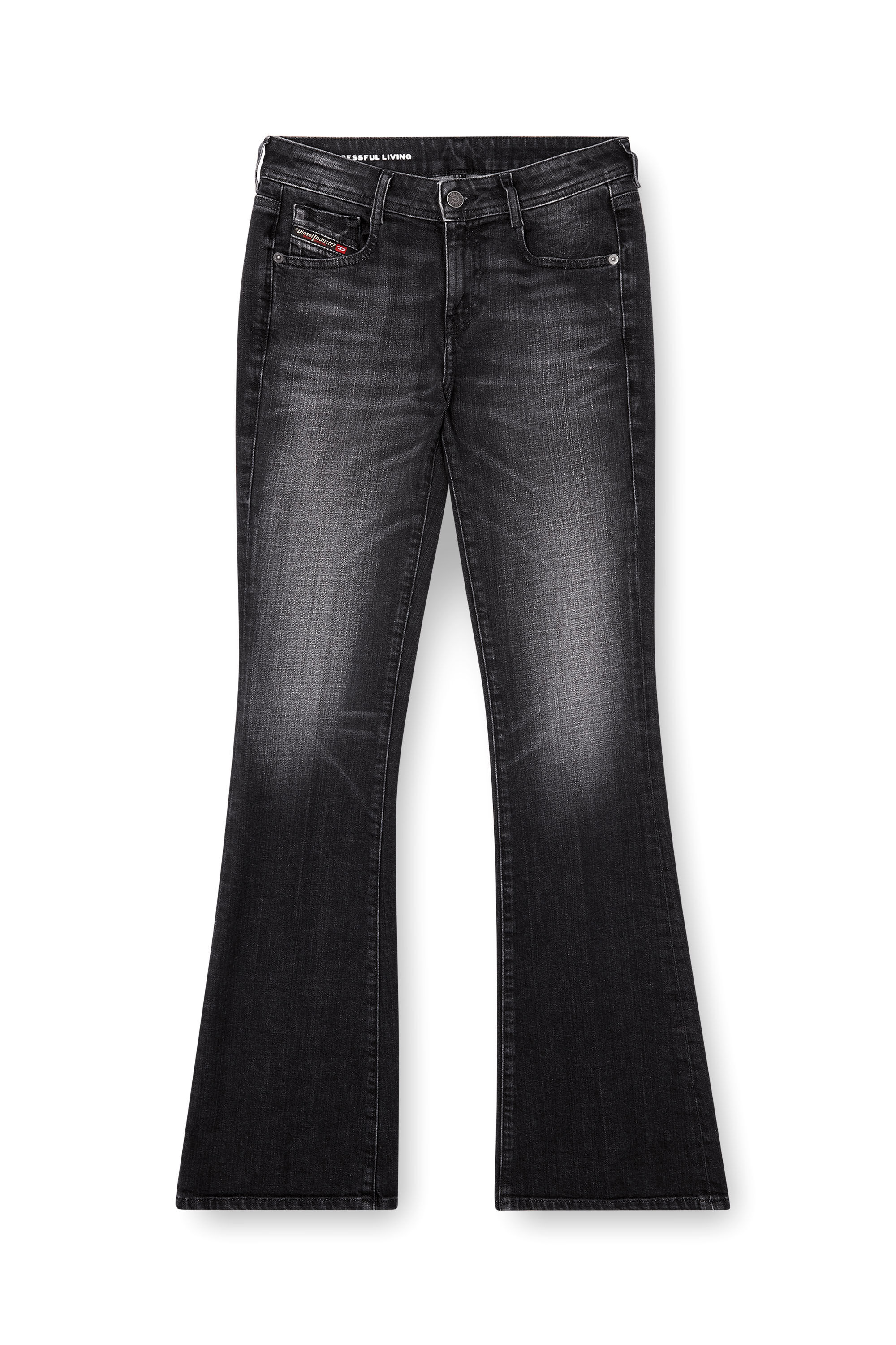 Diesel - Woman's Bootcut Jeans 1969 D-Ebbey 09K99, Black/Dark grey - 2