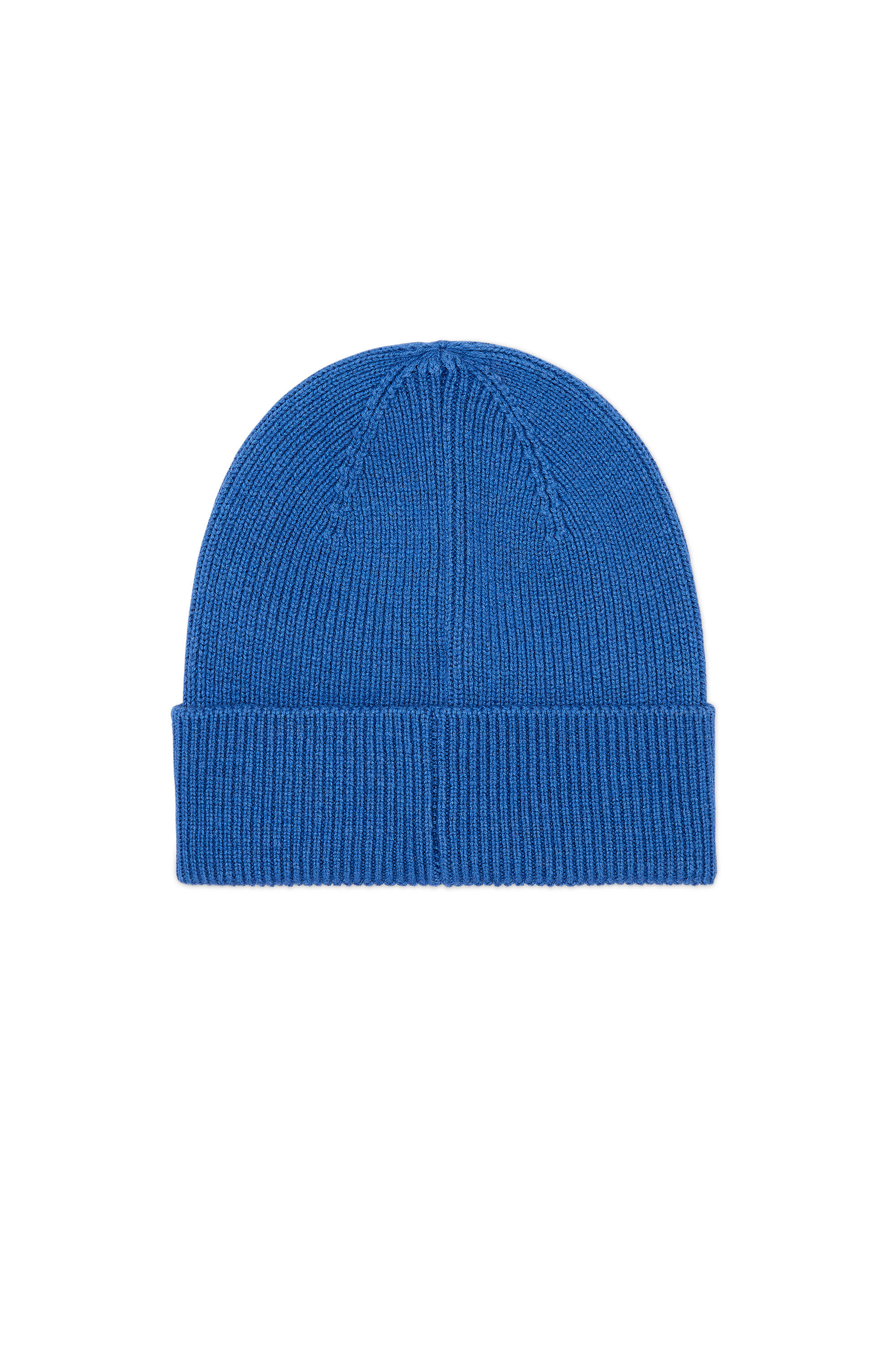 Diesel - K-CODER-FULLY B, Unisex Ribbed beanie with D embroidery in Blue - Image 2