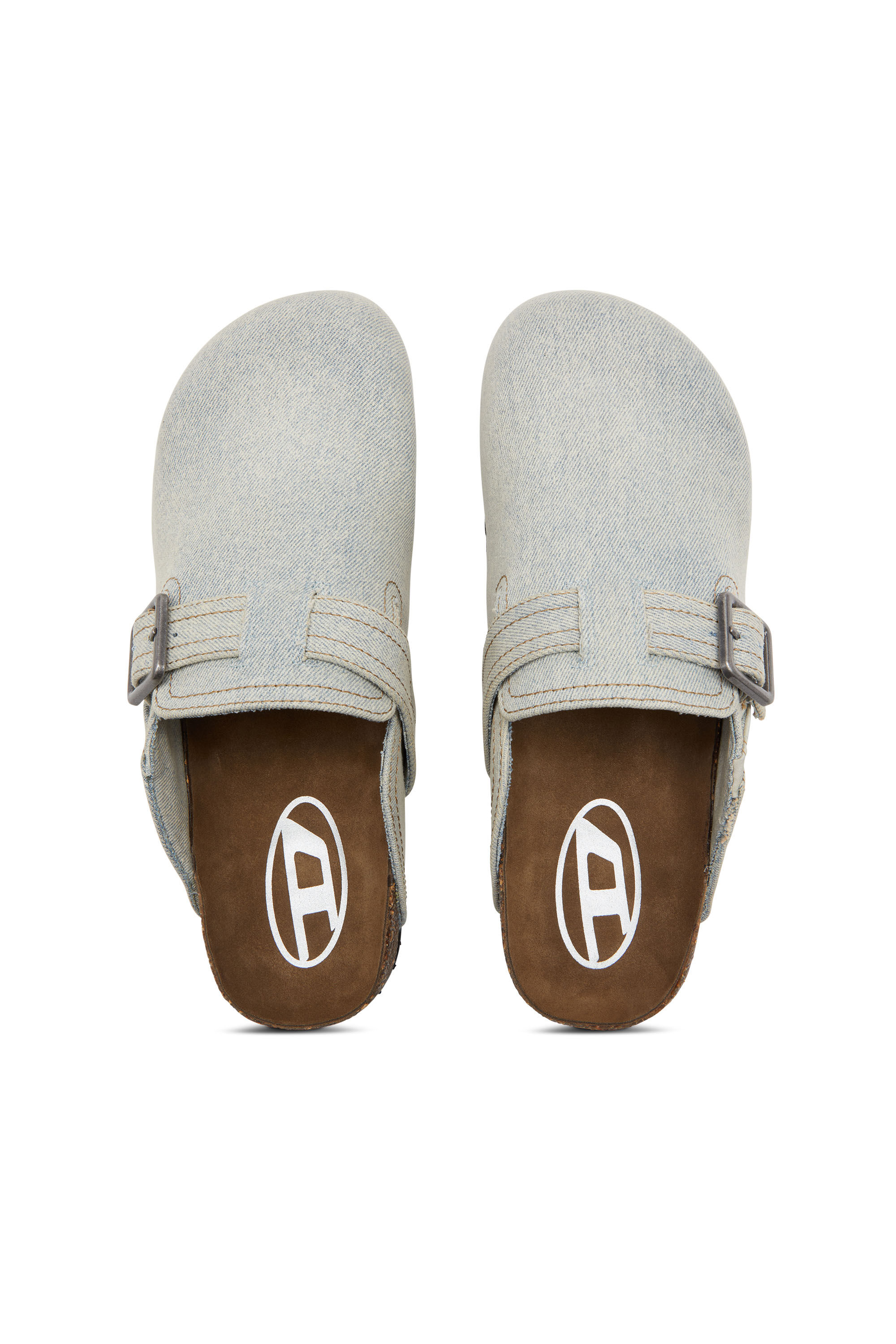 Diesel - D-WOODSTOCK X, Man's D-Woodstock-Mules in faded denim in Light Blue - 4