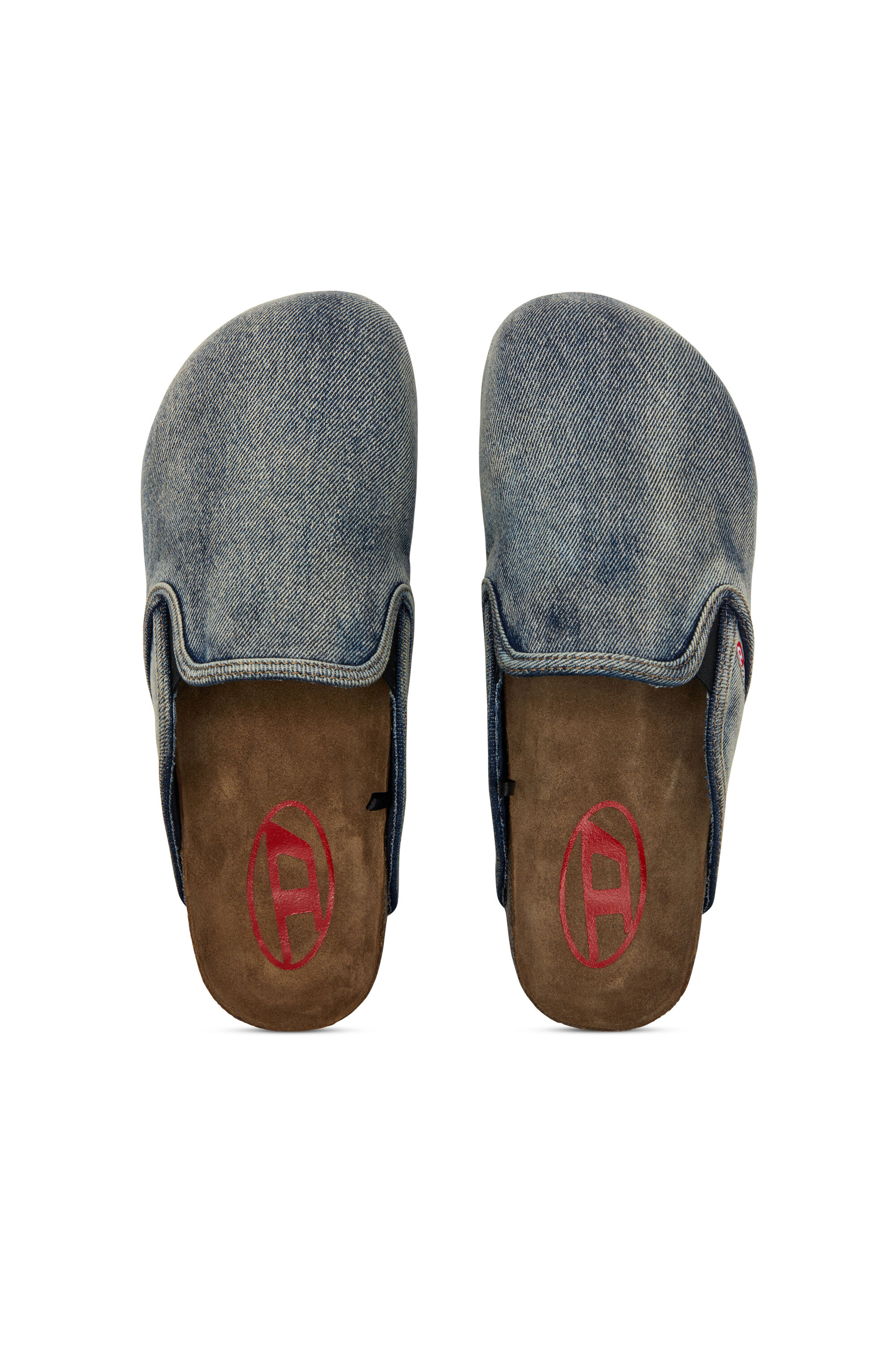 Diesel - D-WOODSTOCK SLIP-ON, Man's D-Woodstock-Denim mules in Dark Blue - 4