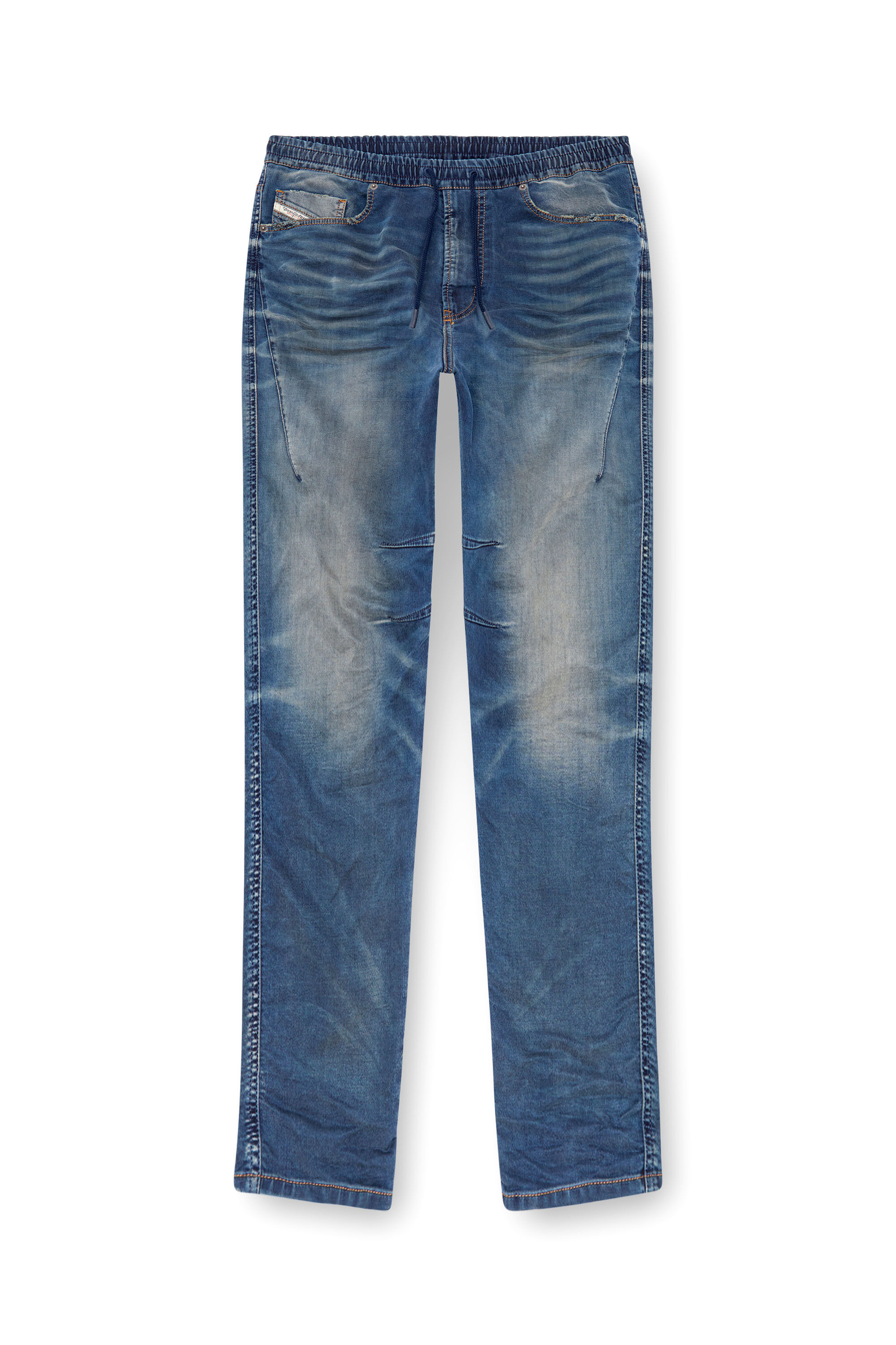 Diesel - Man's Regular 2040 D-Amage Joggjeans® 068MC, Medium blue - 2