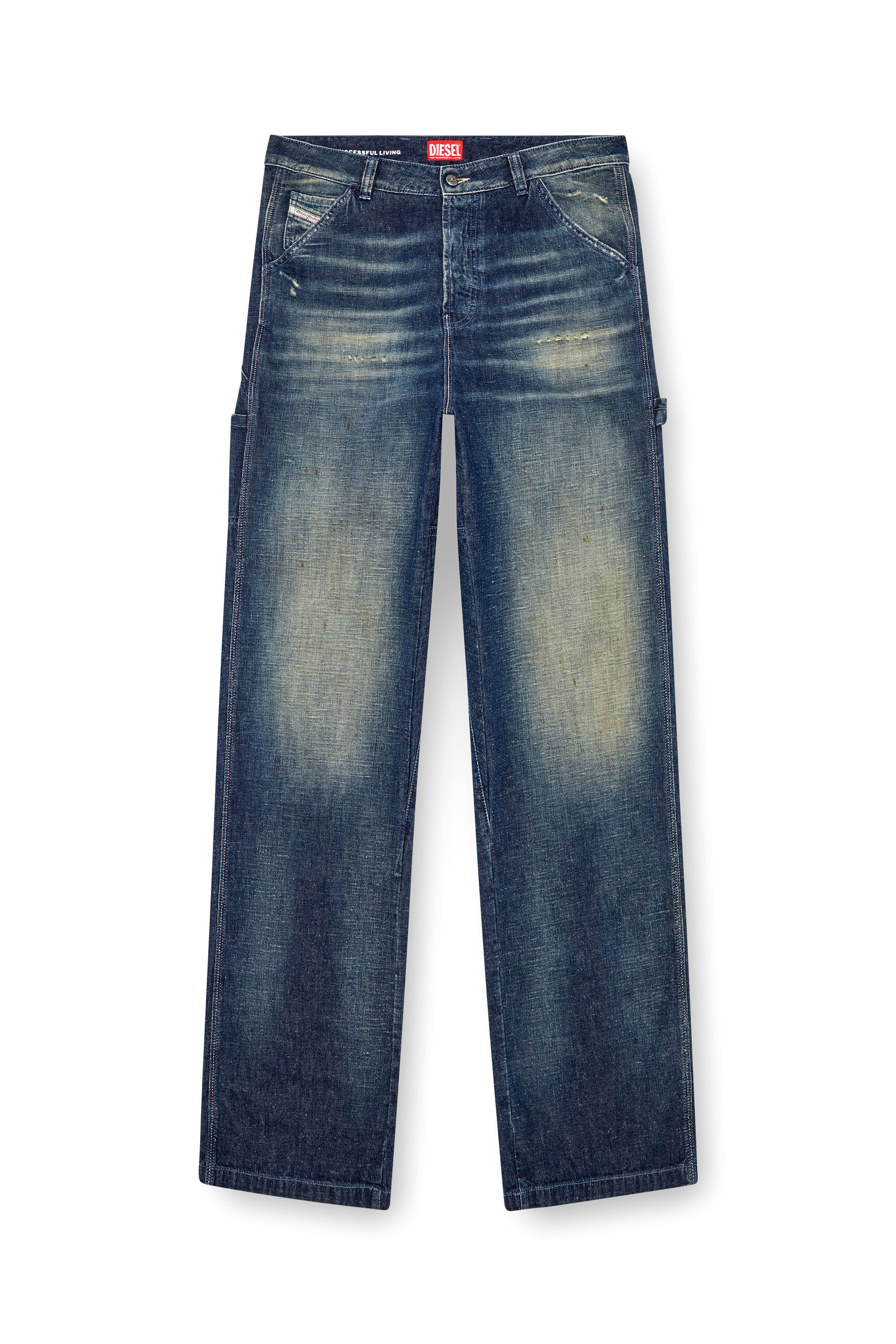 Diesel - Man's Relaxed Jeans D-Livery 09J91, Dark Blue - 2