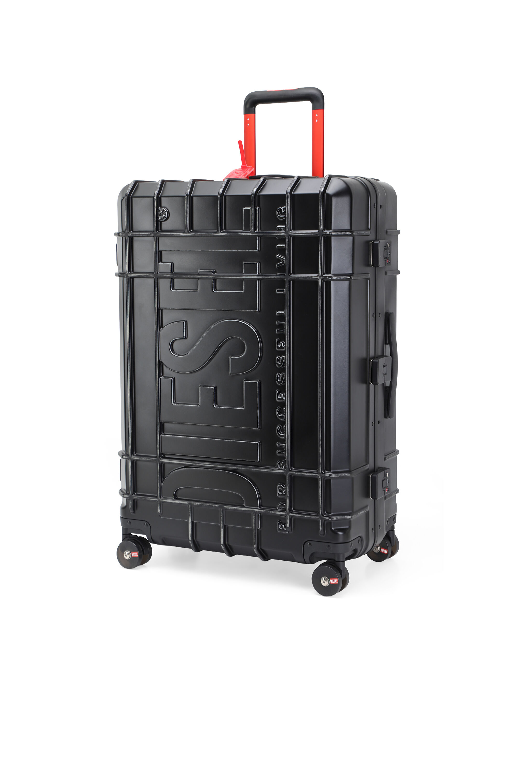 Diesel - DIESEL PC STRONG IMAGE TROLLEY- DSL003, Unisex's Rugged carry‑on suitcase 28" in Black - 5