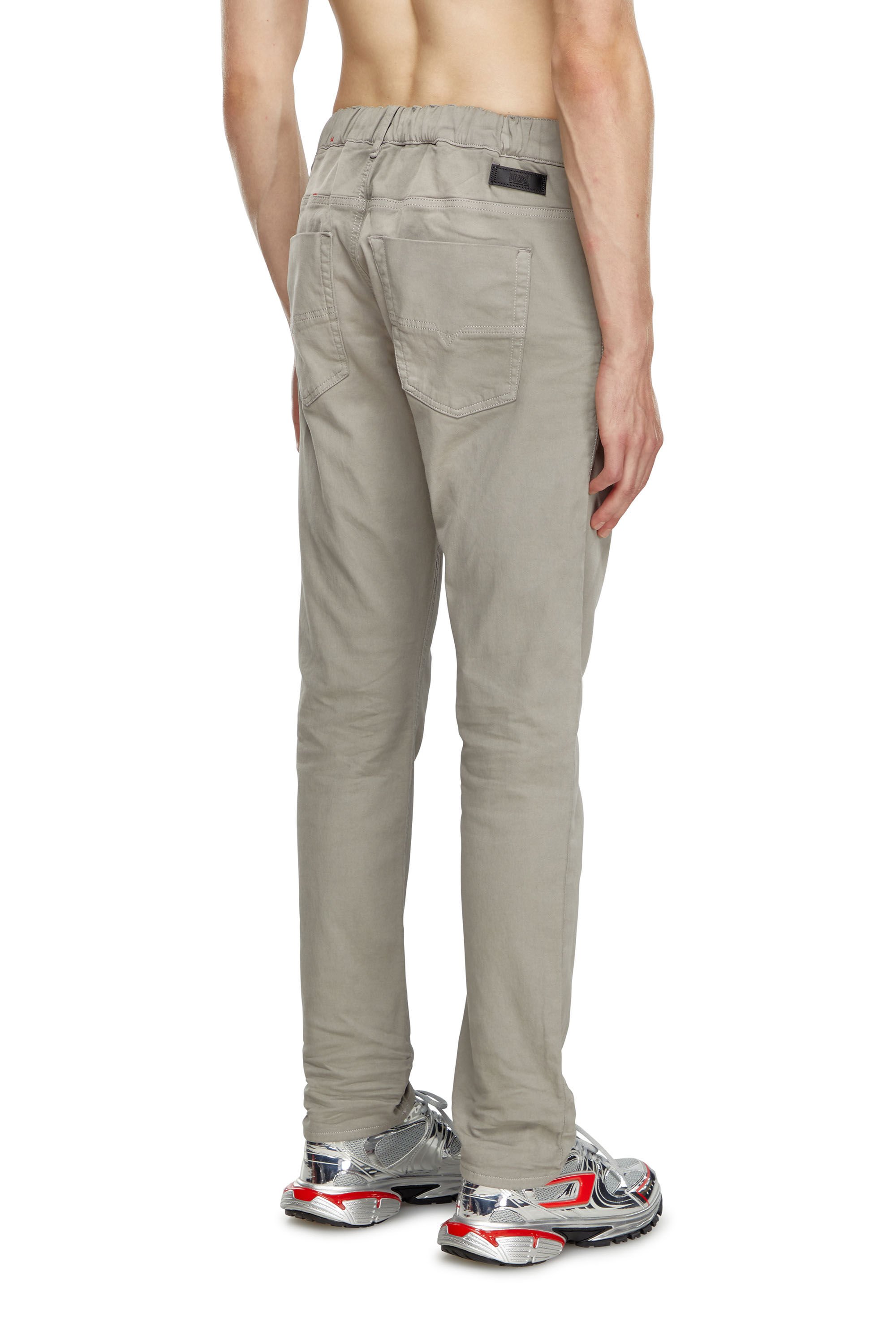 Diesel - Man's Regular 2030 D-Krooley Joggjeans® 0670M, Light Grey - 4