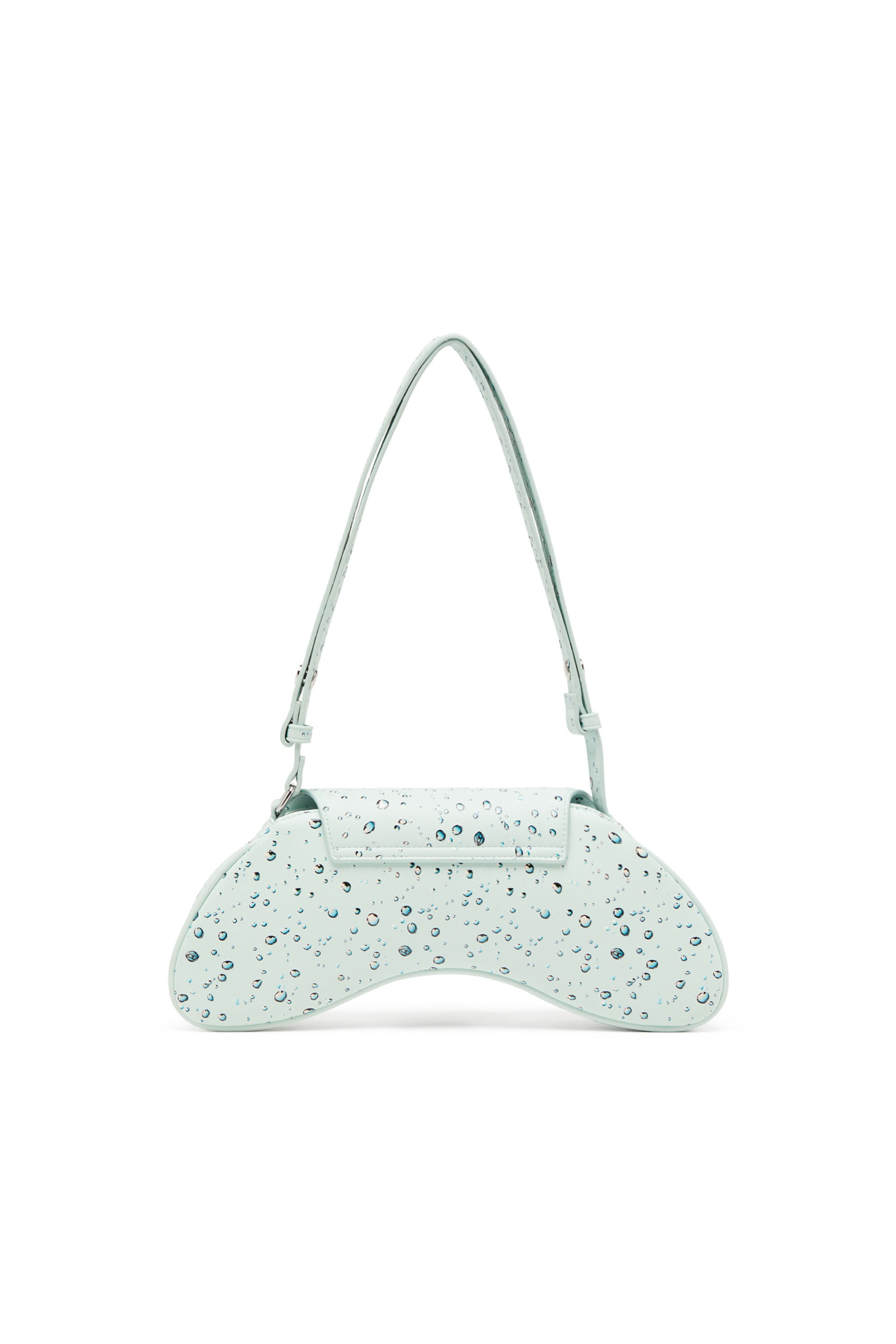 Diesel - PLAY CROSSBODY, Woman's Play-Crossbody bag with raindrop print in Azure - 3