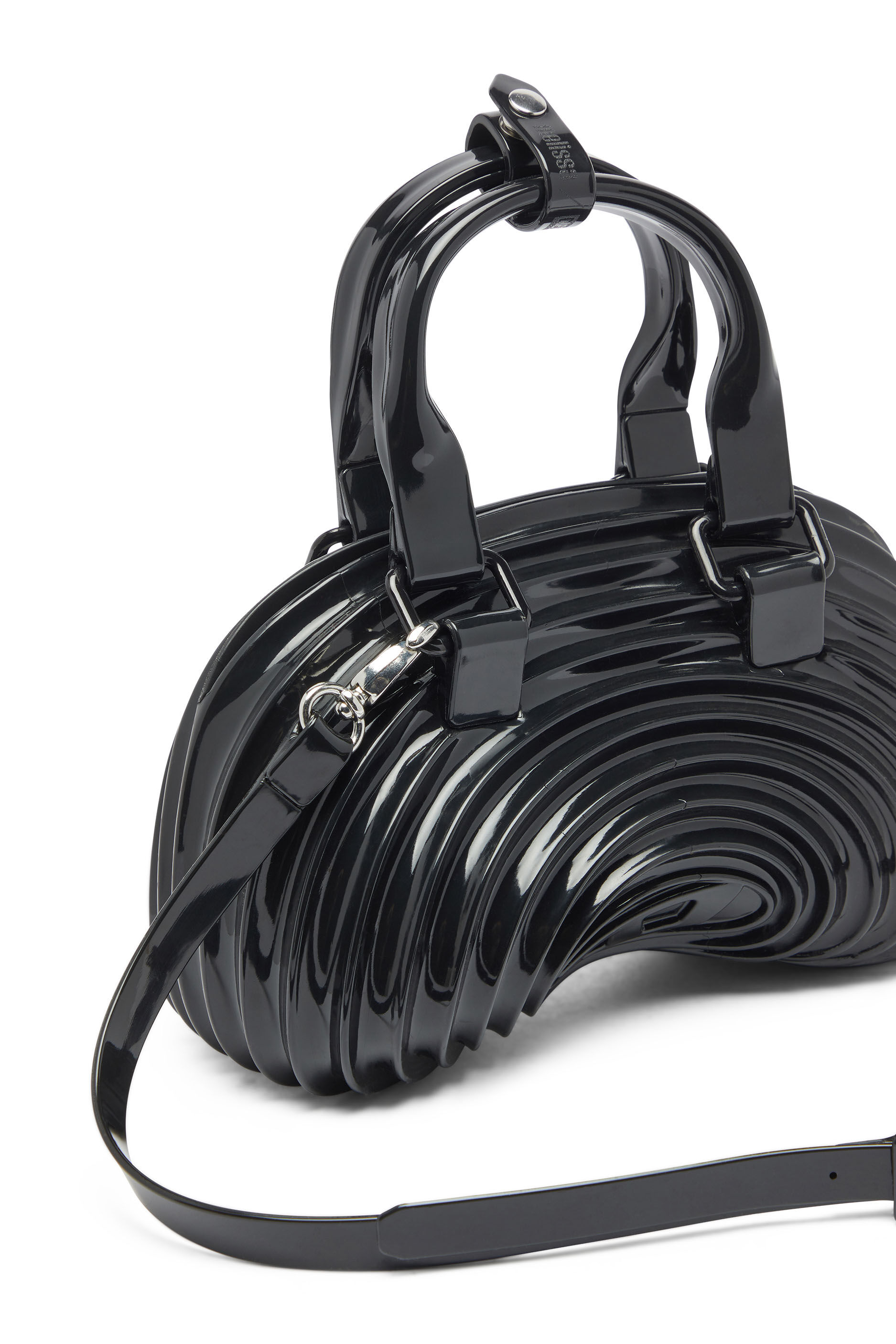 Diesel - MELISSA QUANTUM DOME, Woman's Quantum Dome - Handbag in Melflex&reg; in Black - 6
