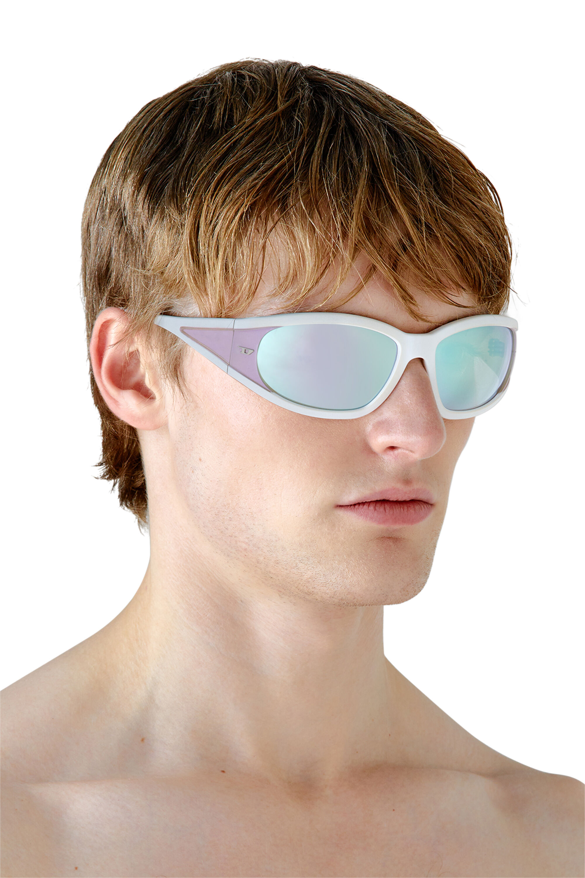 Diesel - 0DL3002, Unisex's Rectangular sunglasses in acetate in Bubble - 4