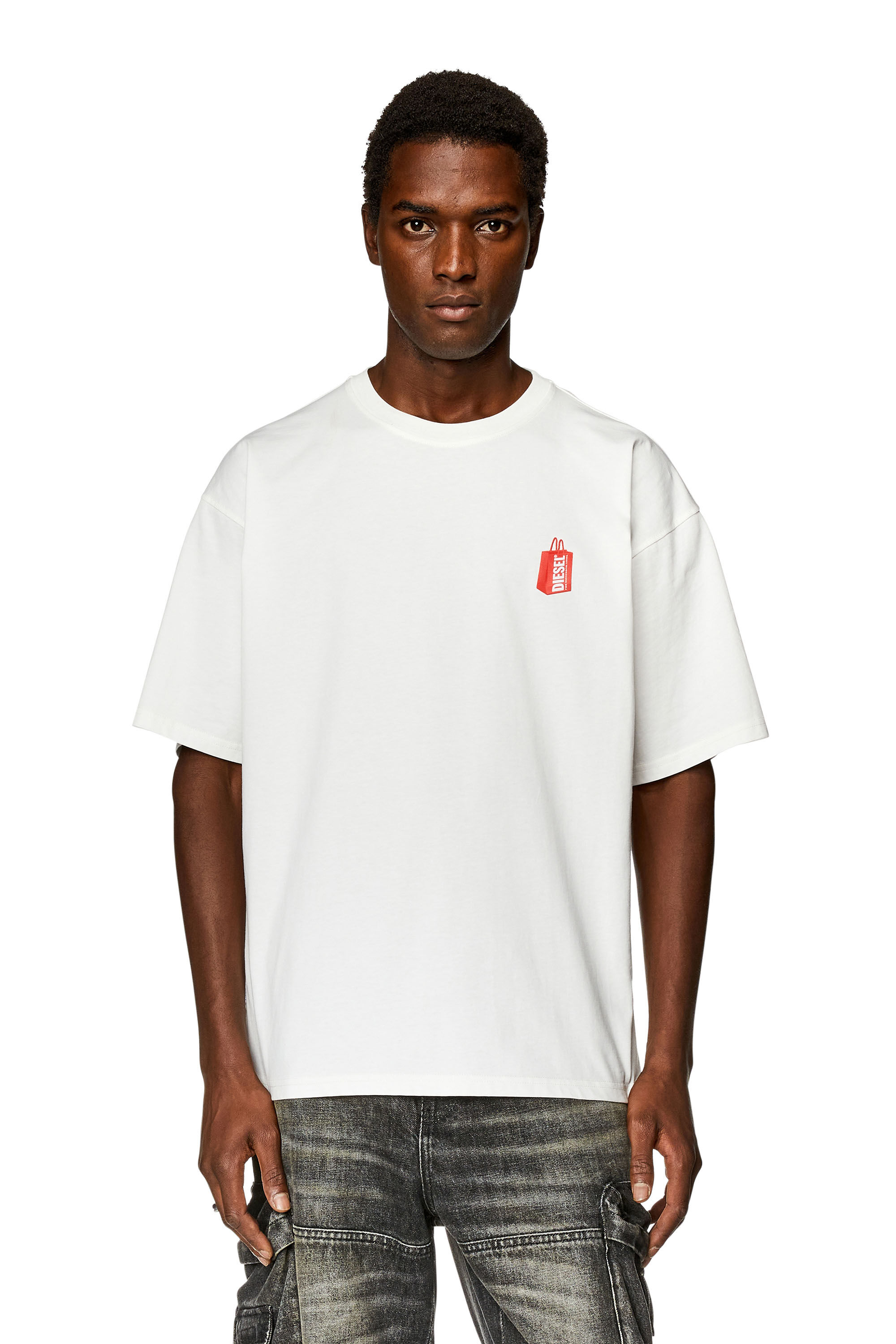 Diesel - T-BOXT-N2, Man T-shirt with Prototype sneaker print in White - Image 3