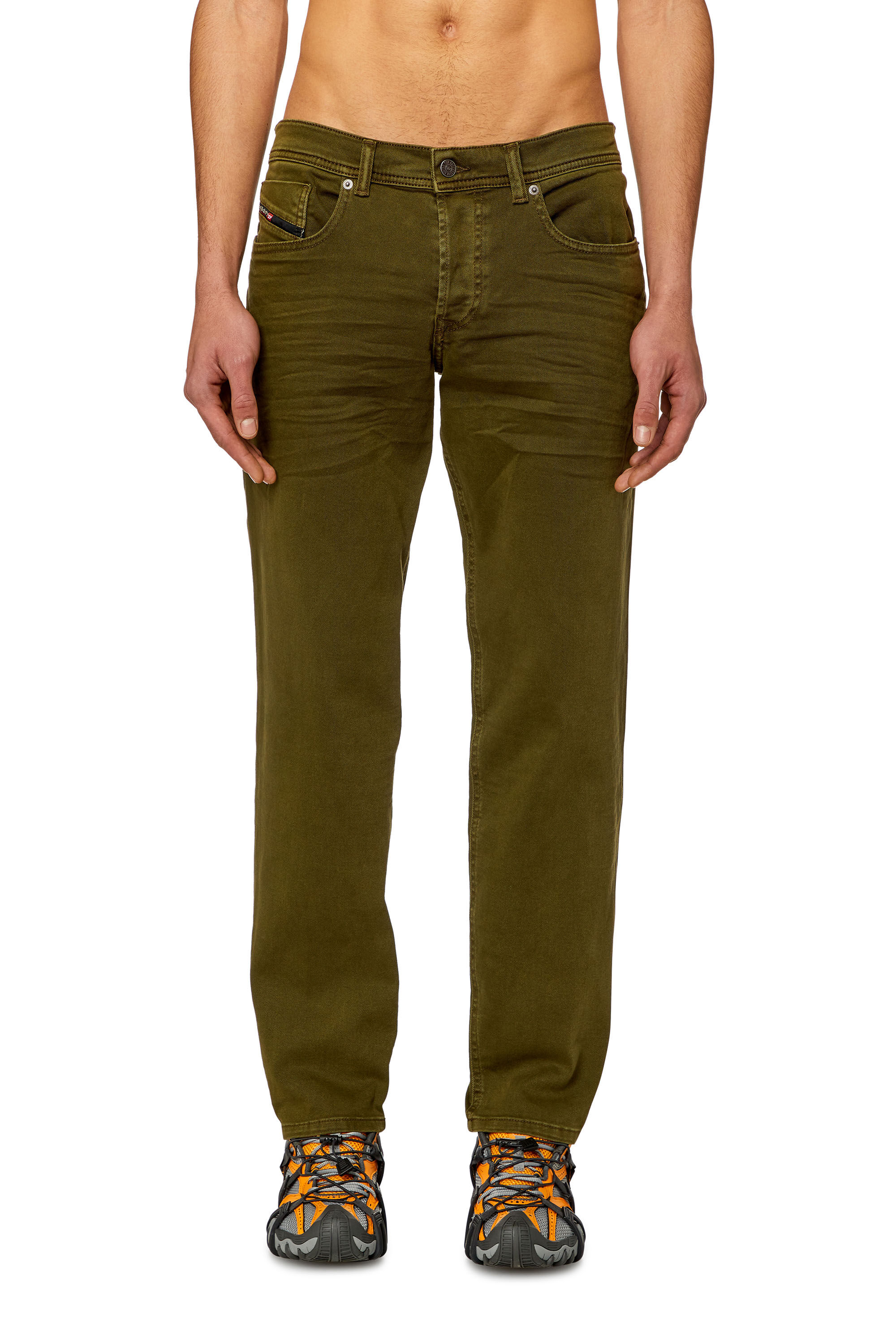 Diesel - Man's Regular Jeans 2023 D-Finitive 0QWTY, Military Green - 3