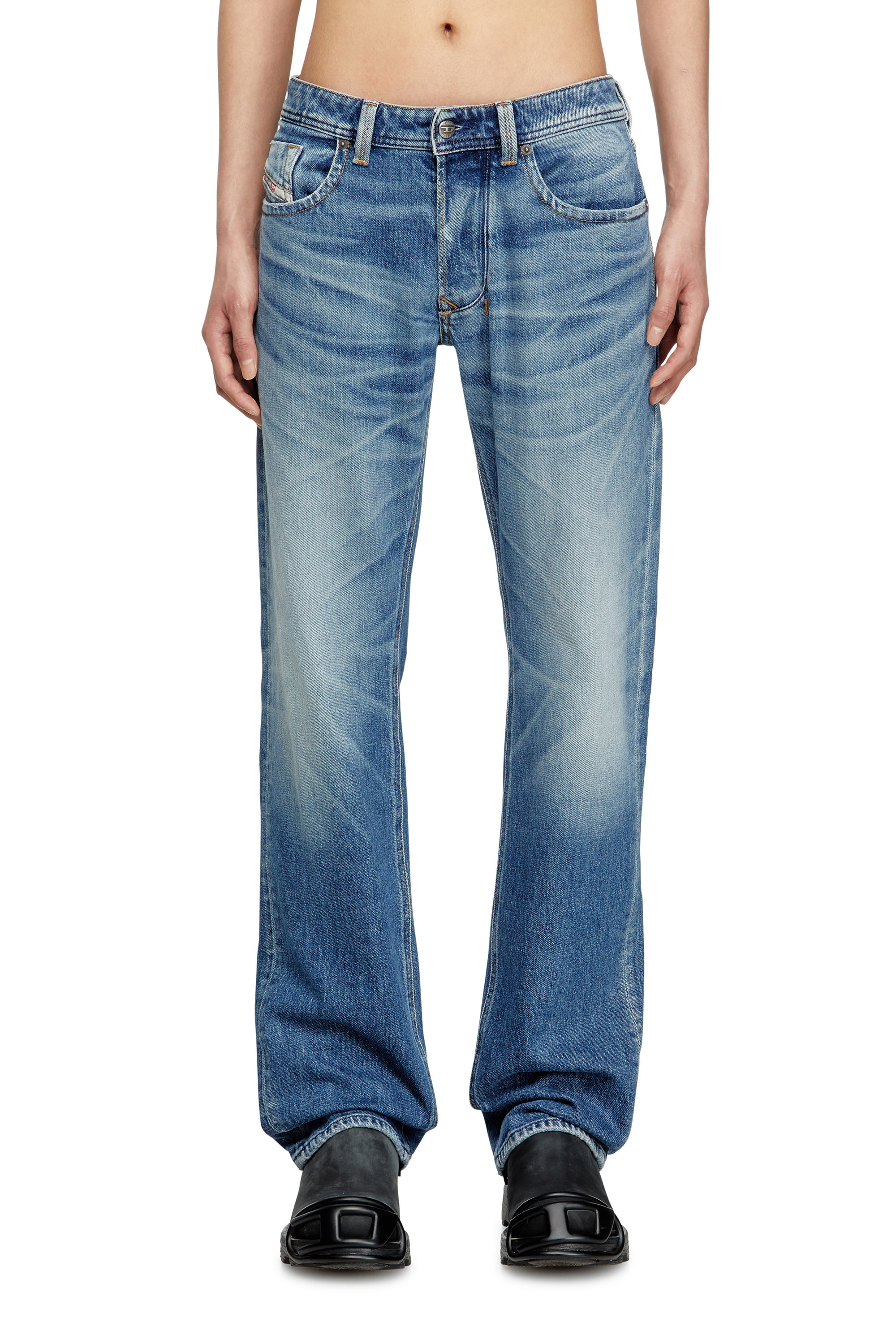 Diesel - Man's Regular Jeans 1985 Larkee 09M12, Medium blue - 3