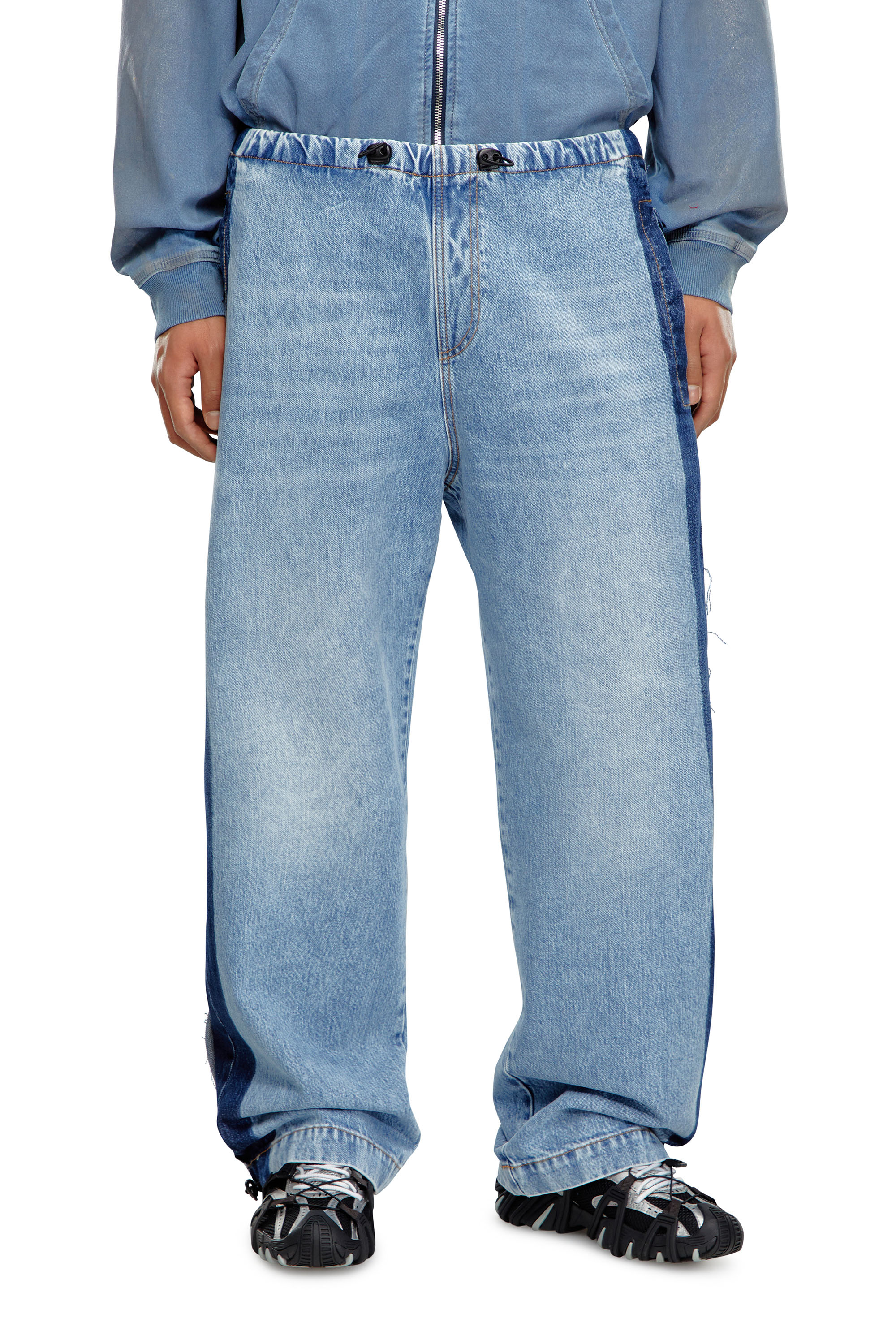 Diesel - Man Straight Jeans D-Martial 0GHAC, Light Blue - Image 1