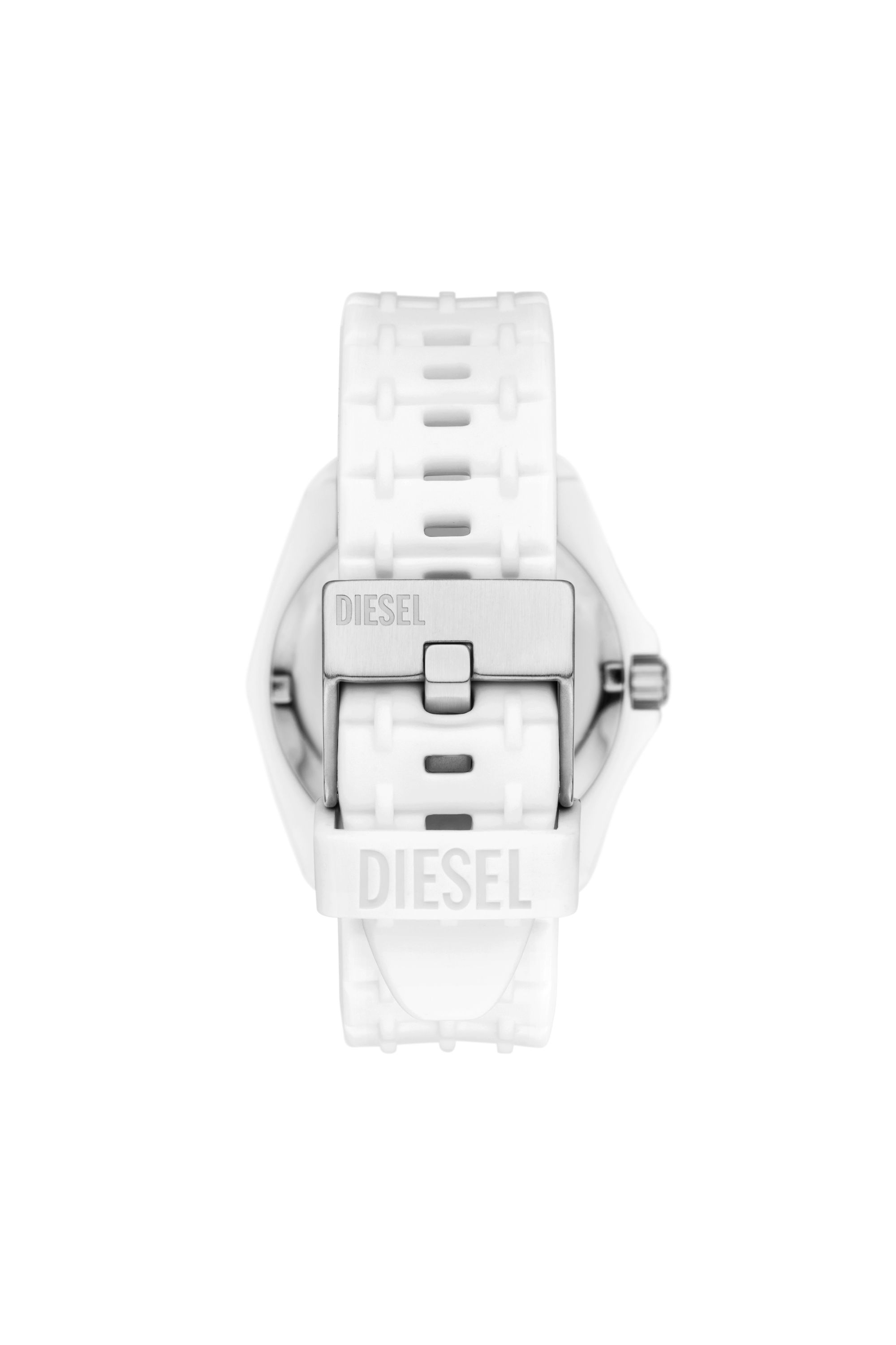 Diesel - DZ2244 WATCH, Man's Stinger white silicone watch in White - 2