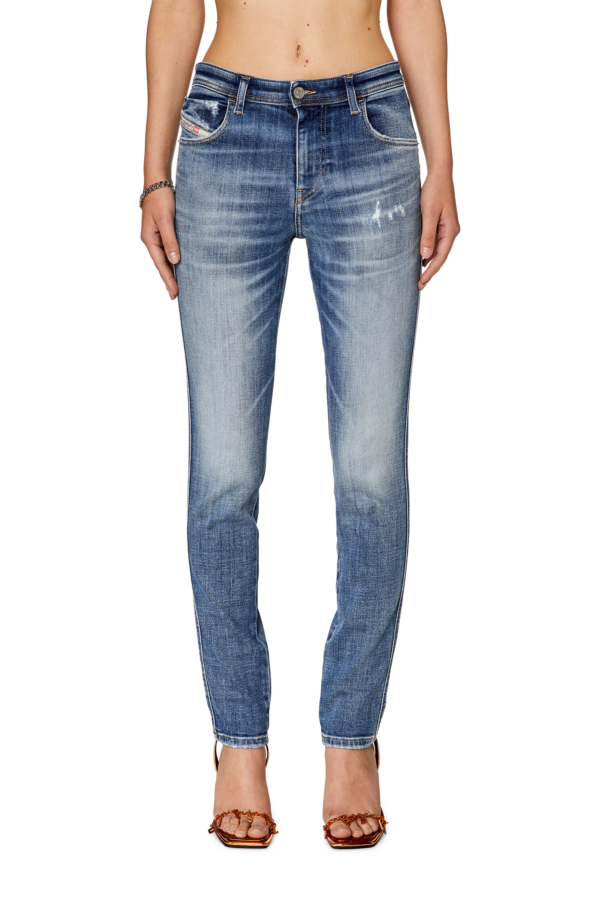 Diesel - Skinny Jeans 2015 Babhila 09G35, Medium blue - Image 1