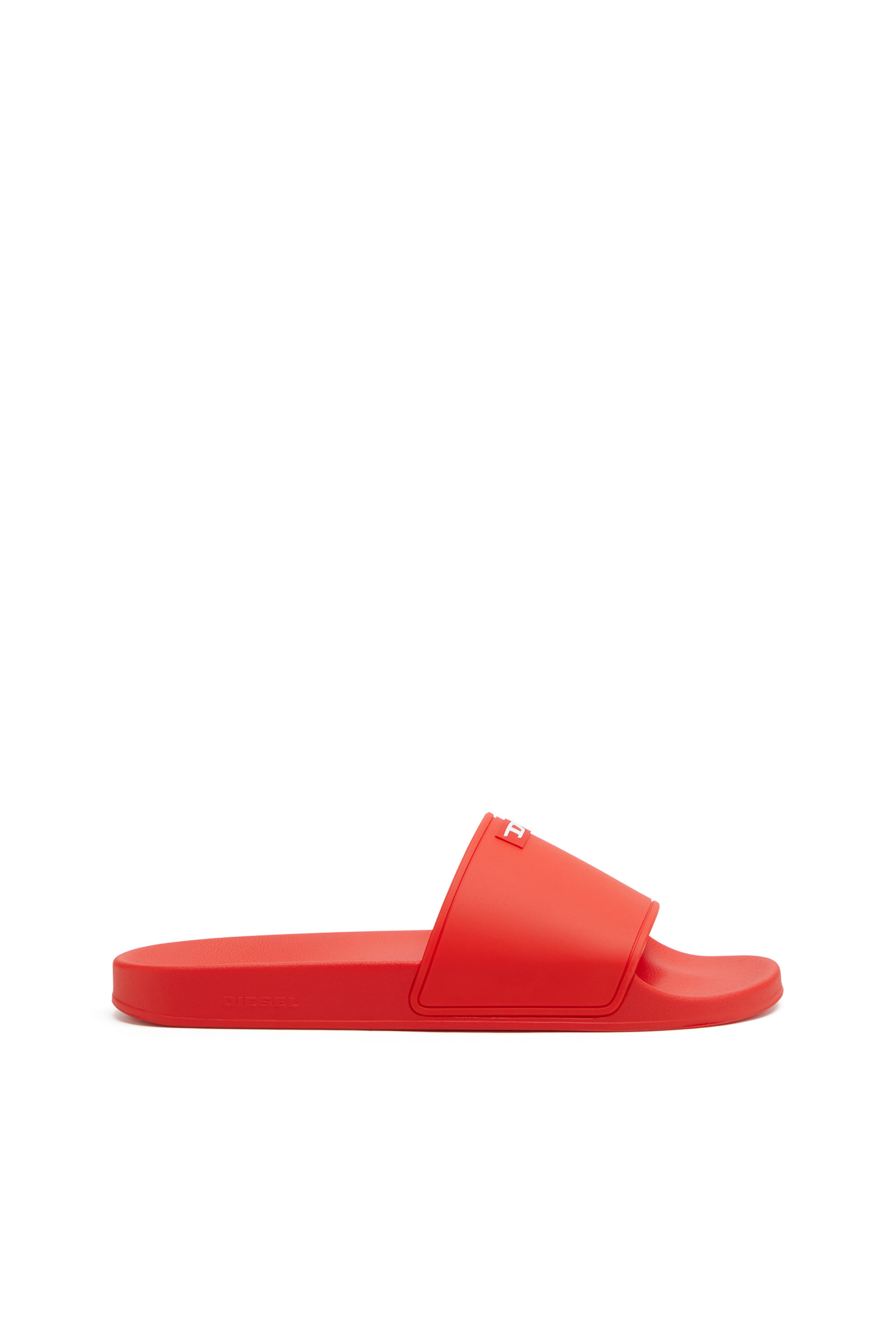 SA-SWIM, Red Diesel - SA-SWIM, Man's Sa-Swim-Rubber pool slides with D logo in Red - 1