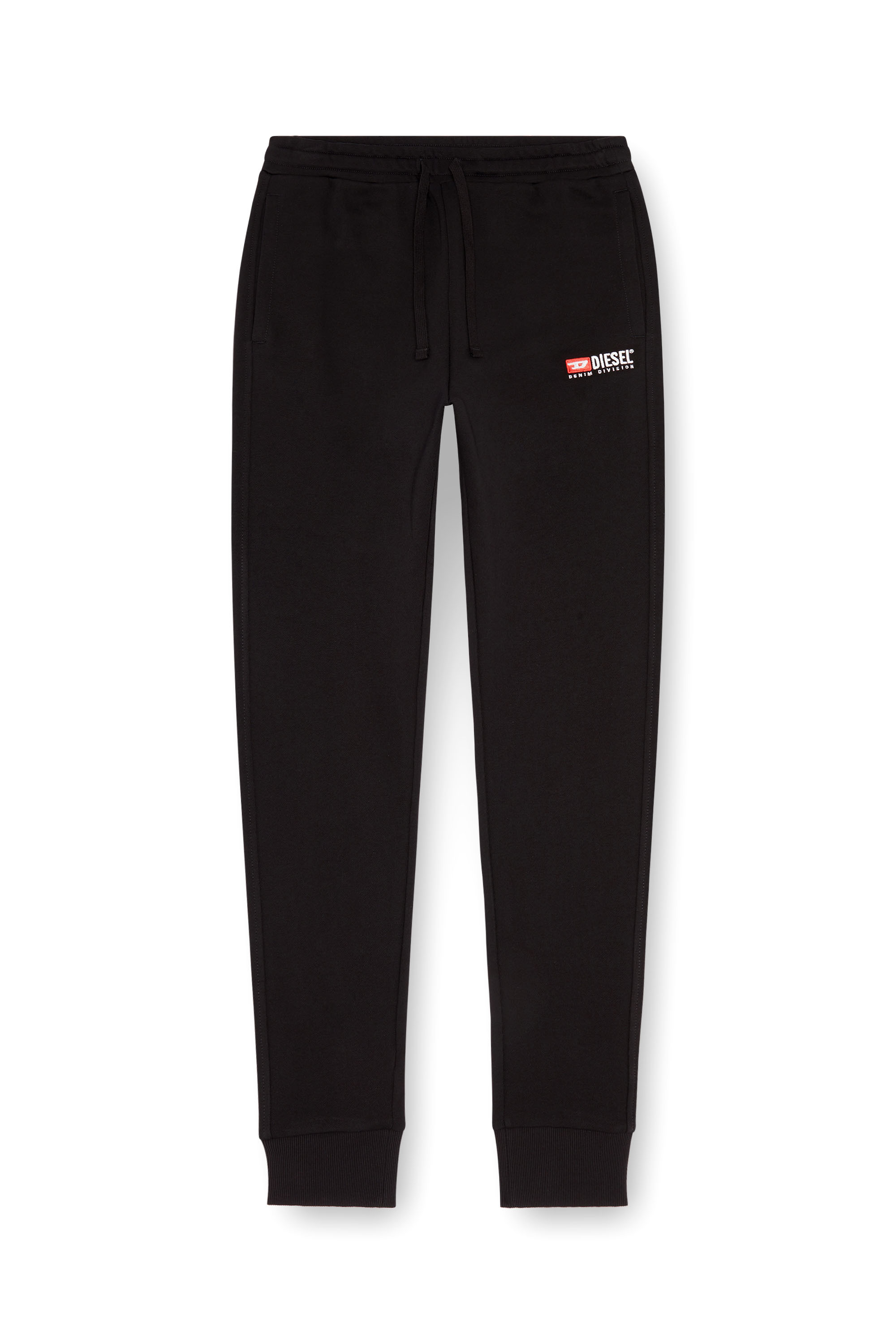 P-TARY-DIV, Black Diesel - P-TARY-DIV, Man's Track pants with embroidered logo in Black - 2
