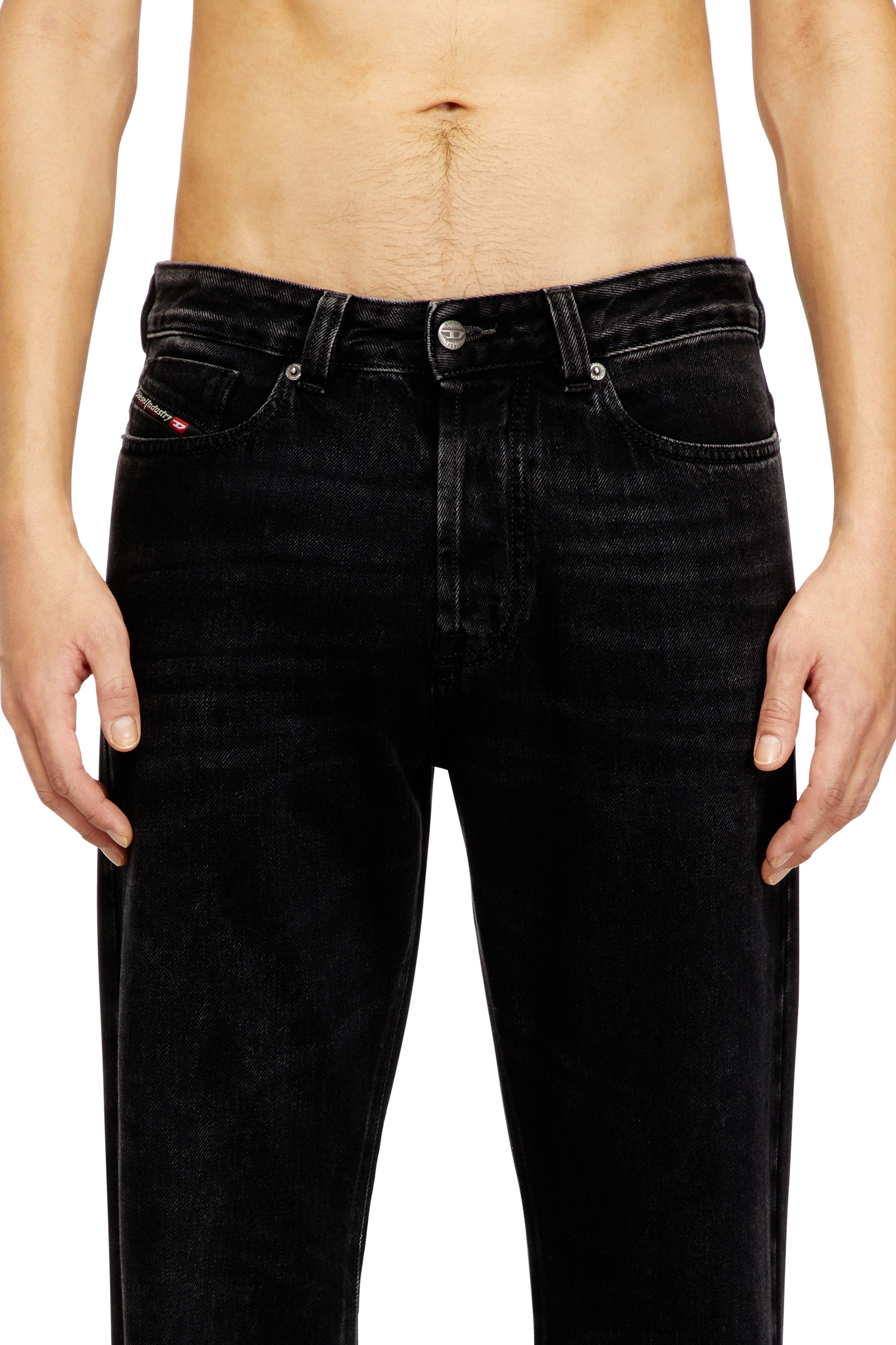 Diesel - Man's Relaxed Jeans 1980 D-Eeper 09P09, Black/Dark grey - 4