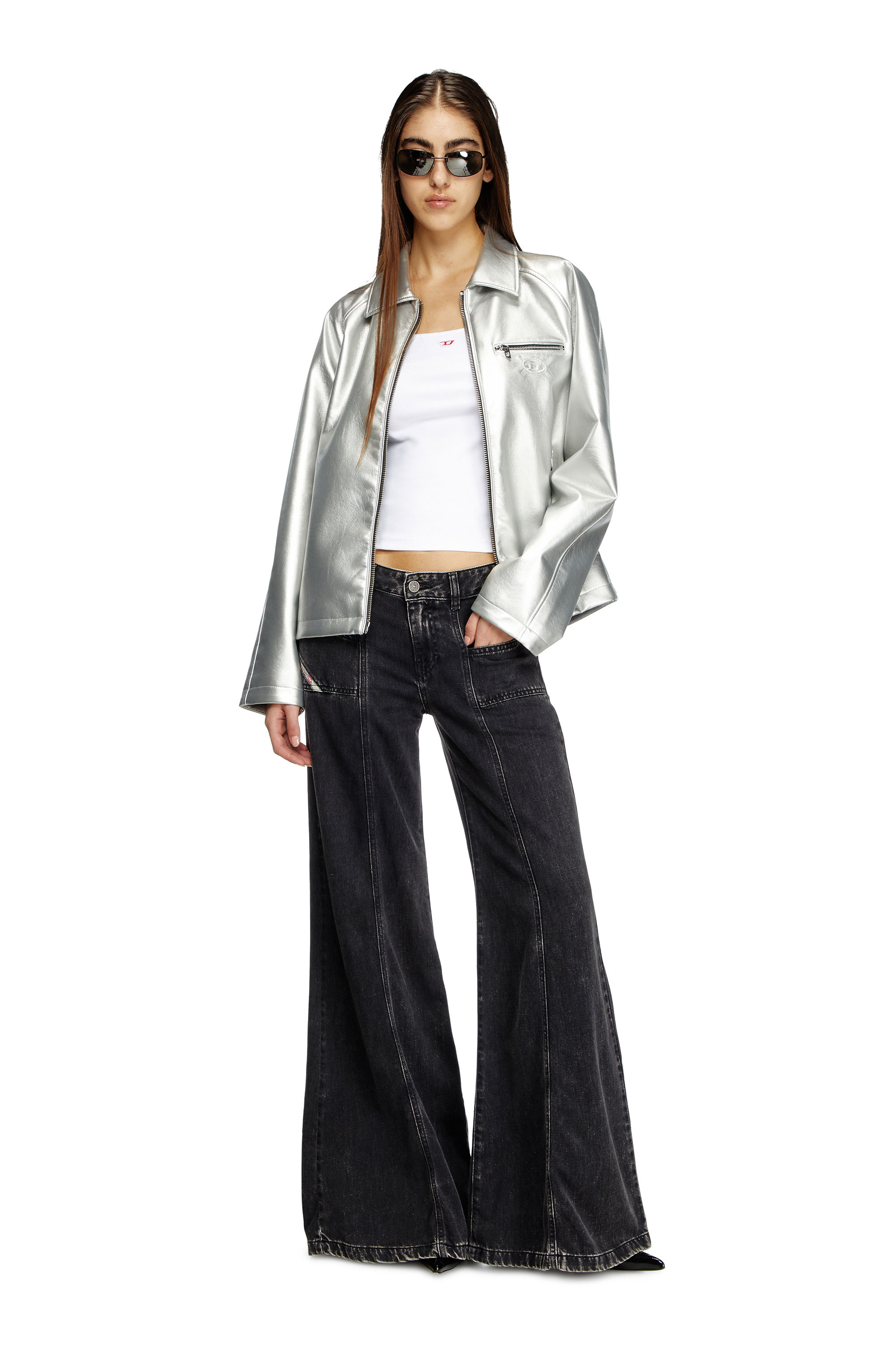 Flare Jeans D-Akii 068HN, Black/Dark grey Diesel - Woman's Flare Jeans D-Akii 068HN, Black/Dark grey - 1