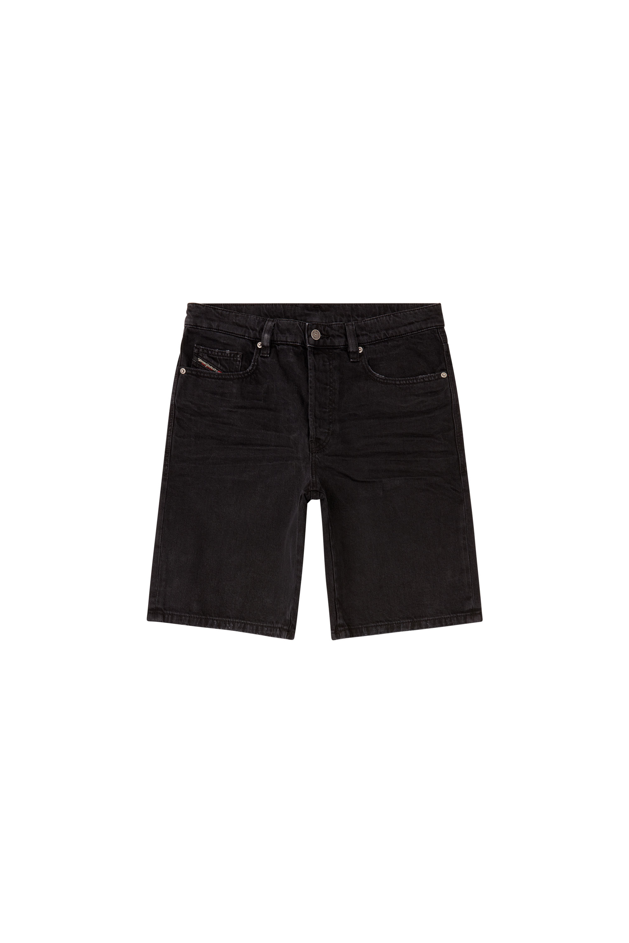 Diesel - REGULAR-SHORT, Man's Denim shorts in Black - 3