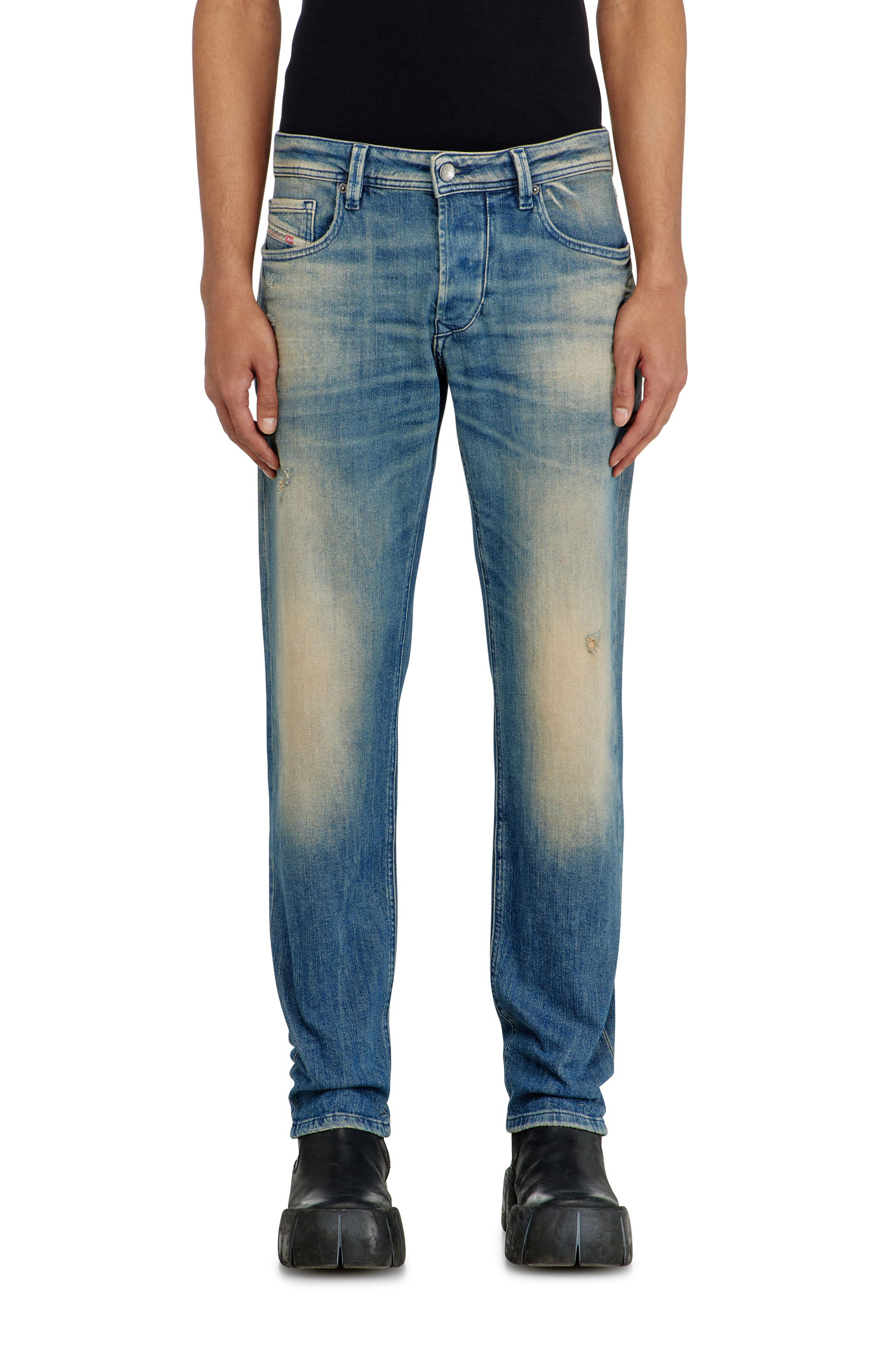 Diesel - Man's Regular 2030 D-Krooley Joggjeans&reg; 068XU, Dark Blue - 4