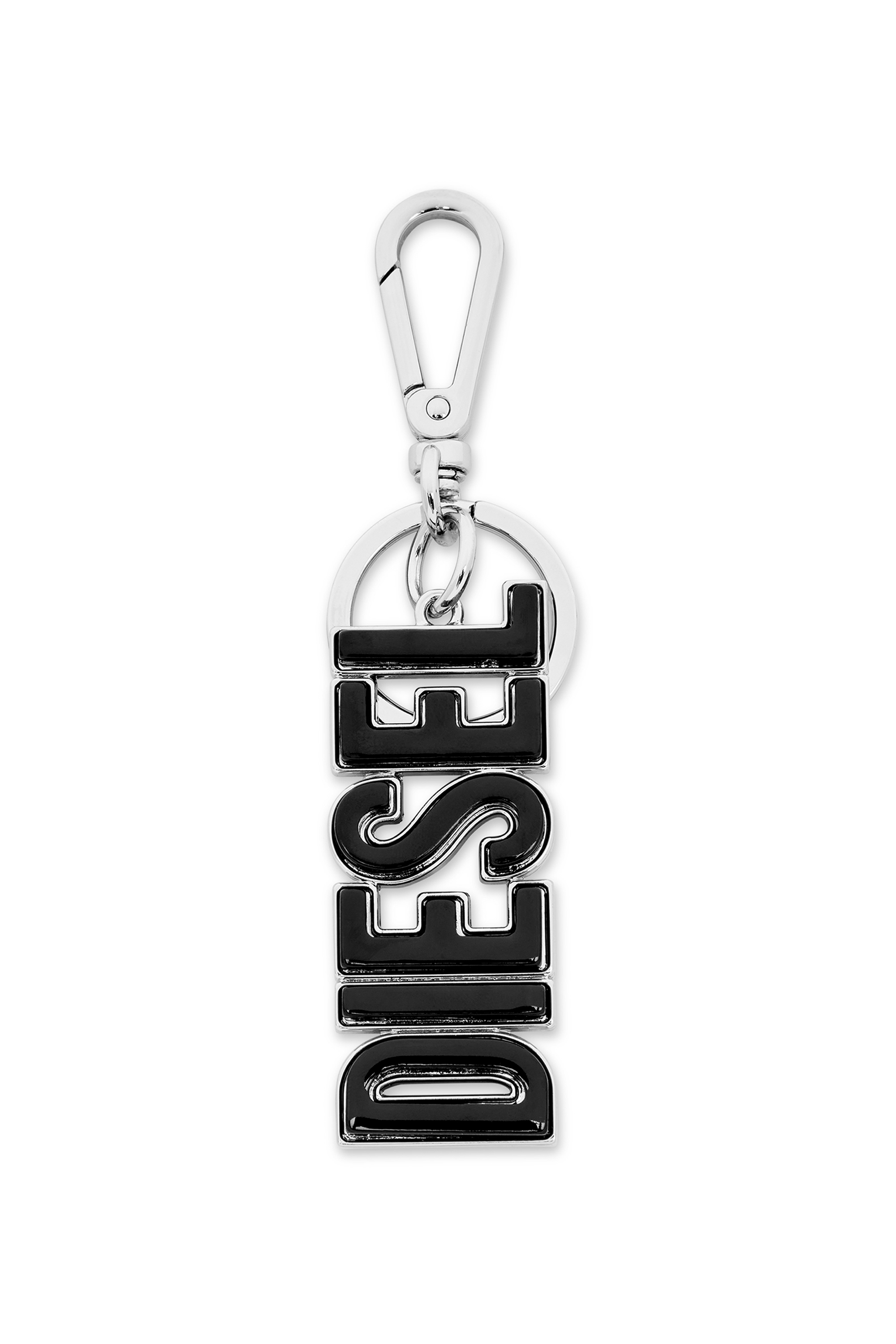 Diesel - DSL 3D KEY RING, Man's Metal and resin DIESEL keyring in Black/Red - 1
