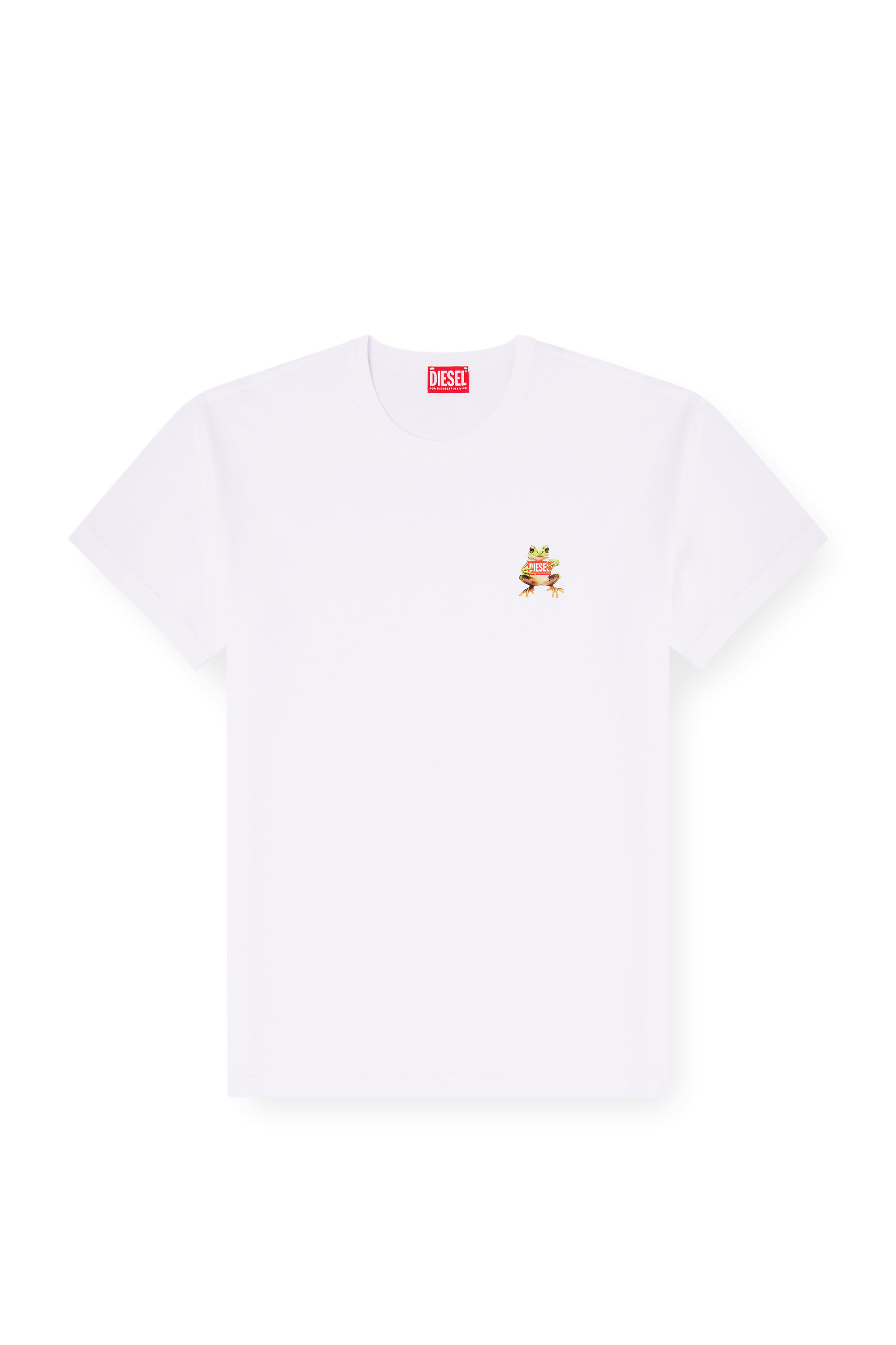 Diesel - T-NORM-FROG, Man's T-shirt with frog and logo print in null - 2