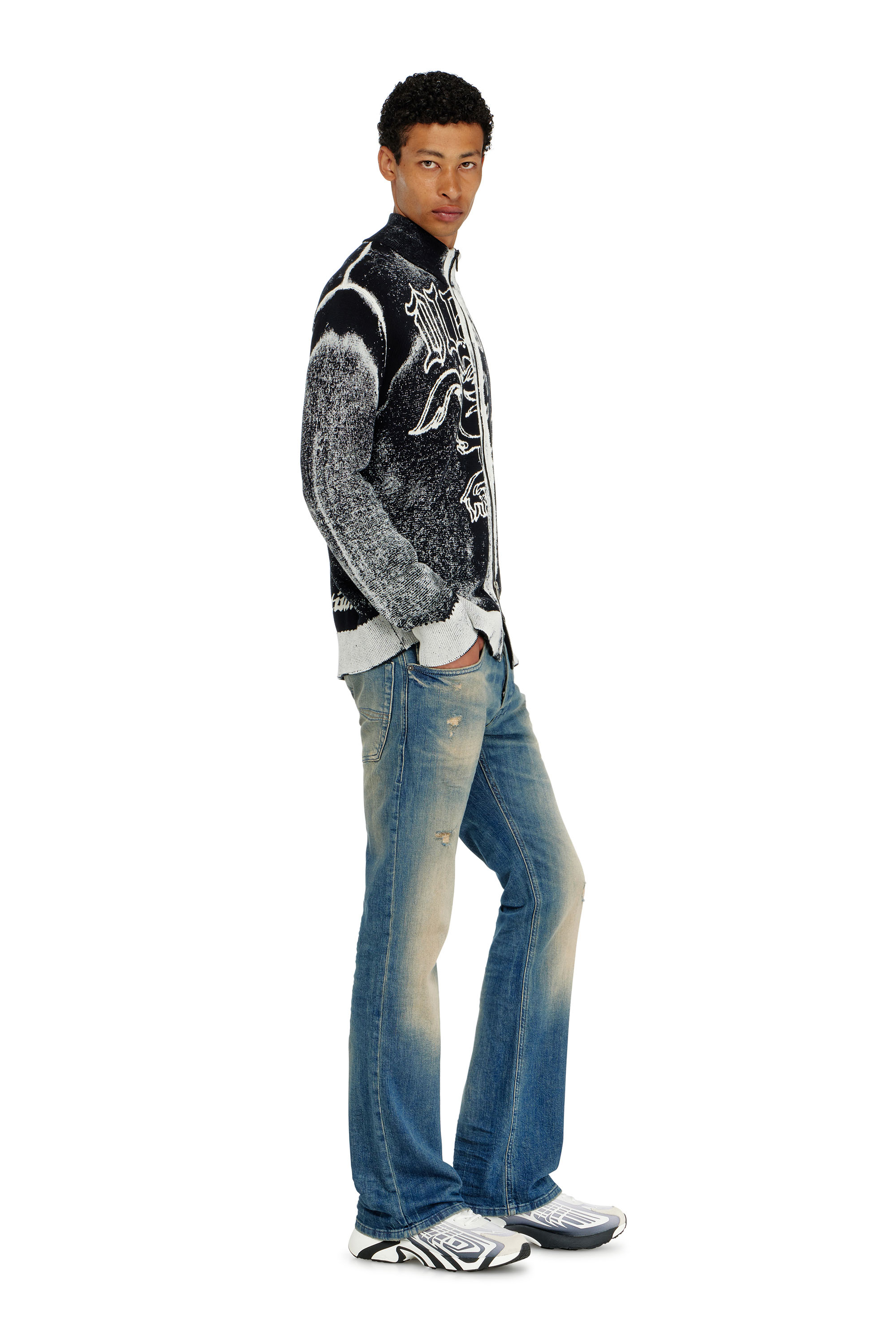 Diesel - Man's Bootcut Jeans 2007 Zatiny 0KBBW, Medium blue - 4