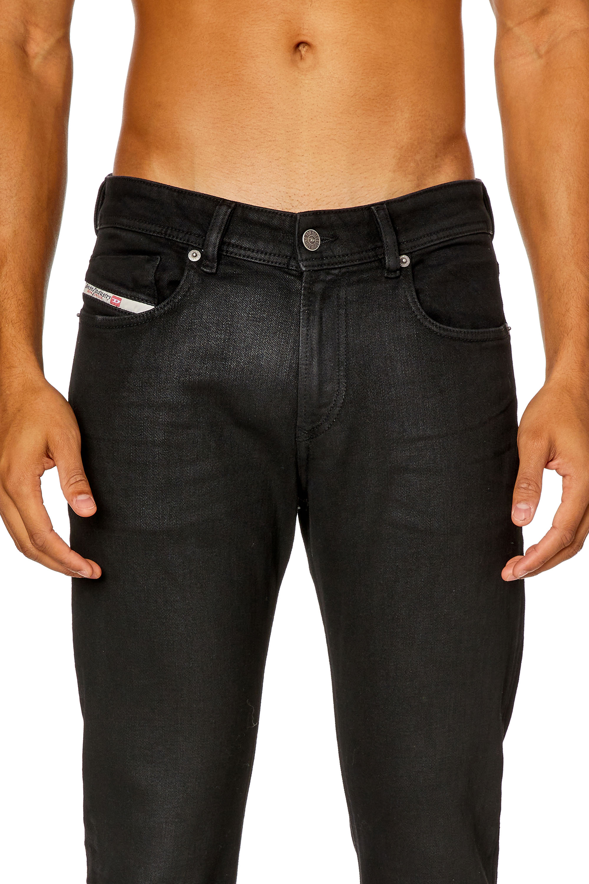 Diesel - Man Skinny Jeans 1979 Sleenker 09H94, Black/Dark grey - Image 5