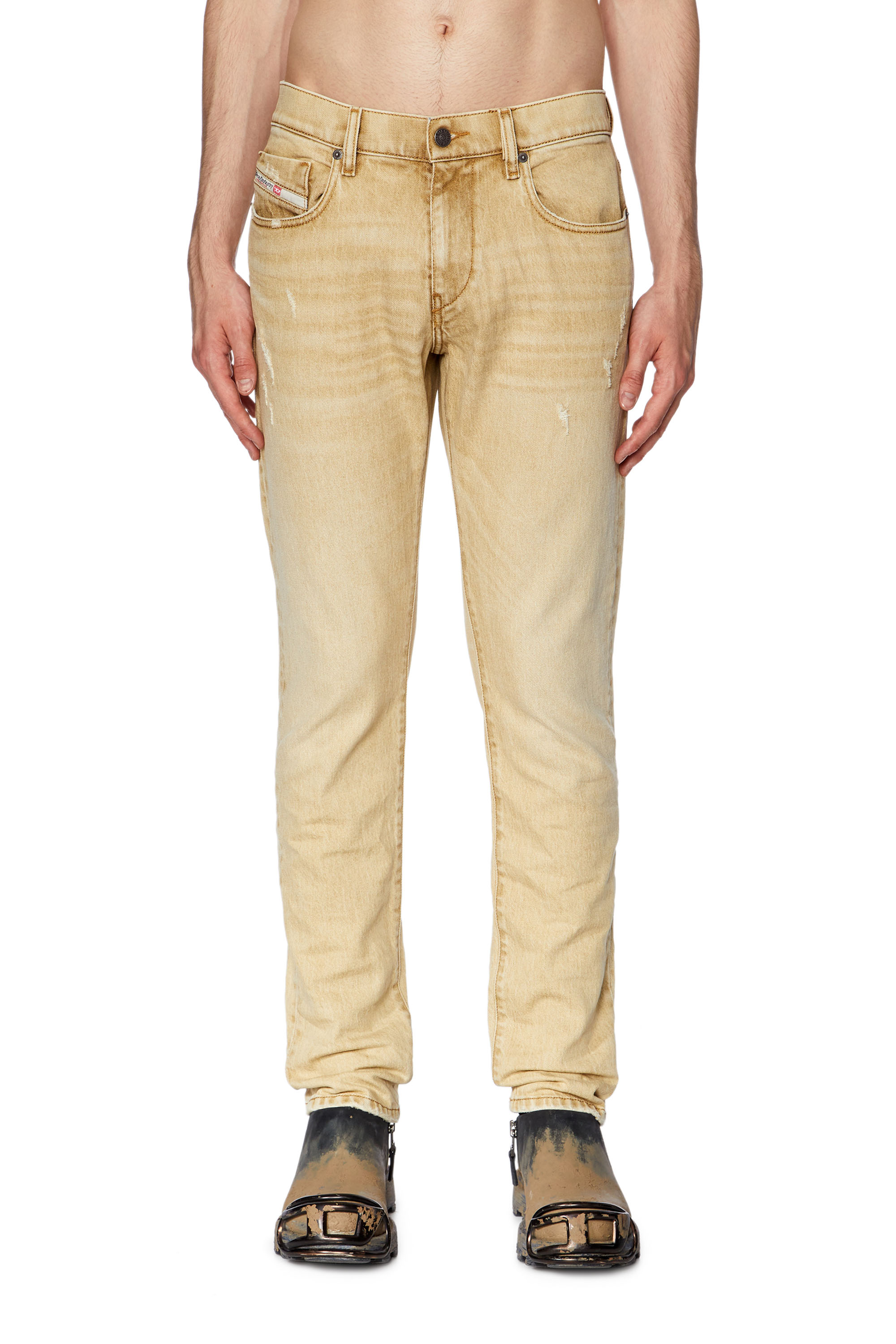 Diesel - Slim Jeans 2019 D-Strukt 09G52, Brown - Image 1