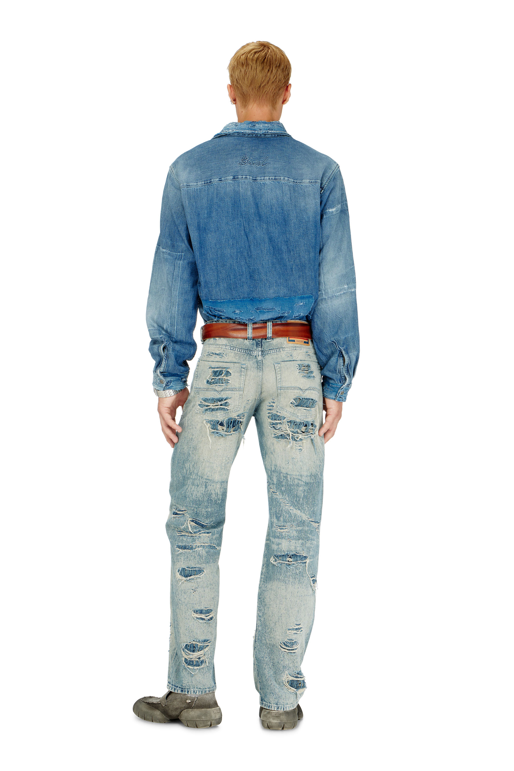 Diesel - Man's Relaxed Jeans 1980 D-Eeper 068YM, Medium blue - 4
