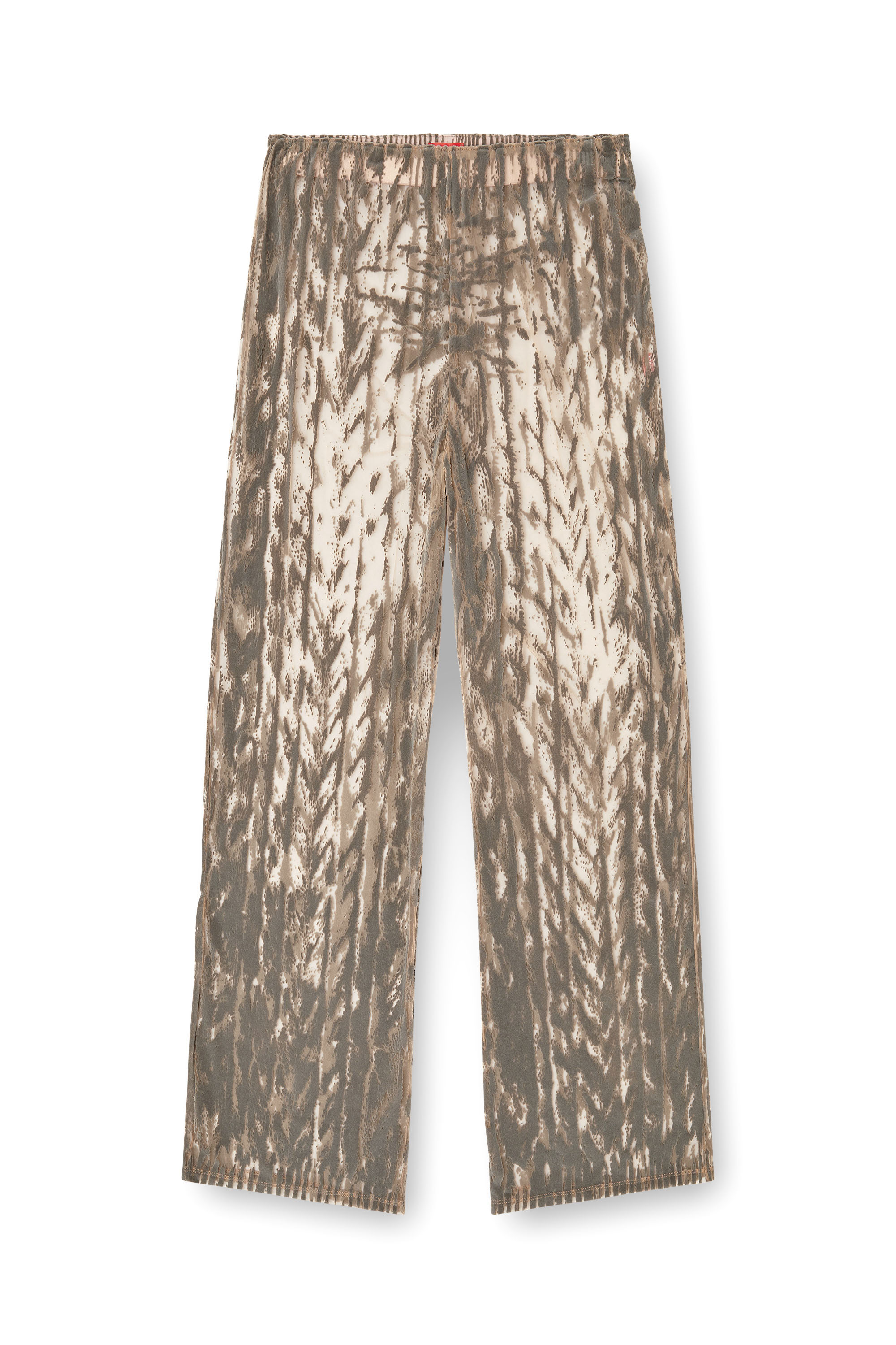 P-EGASO, Grey Diesel - P-EGASO, Man's Tulle pants with flocked cable prints in Grey - 2