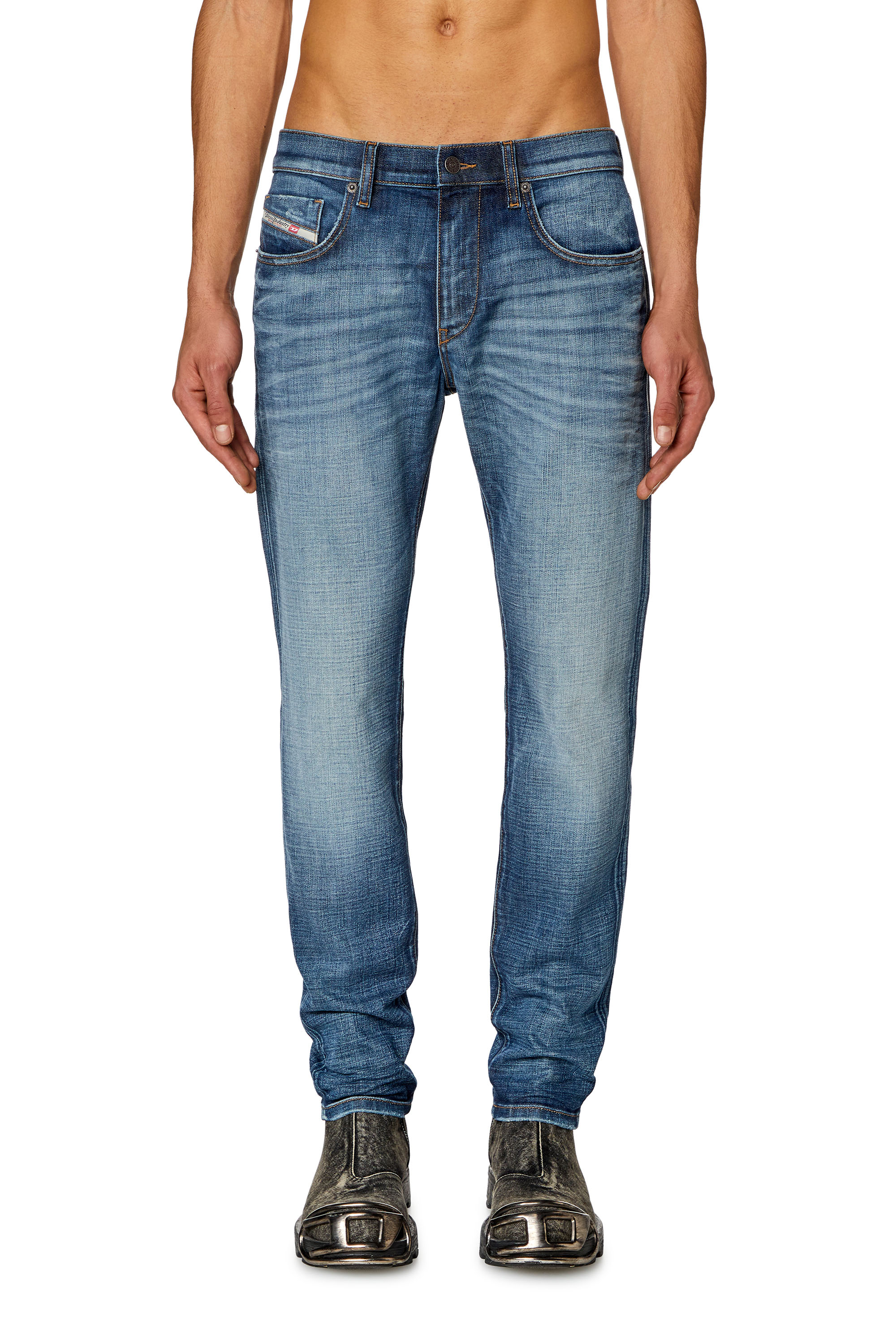 Diesel - Man Slim Jeans 2019 D-Strukt 0DQAE, Medium blue - Image 1