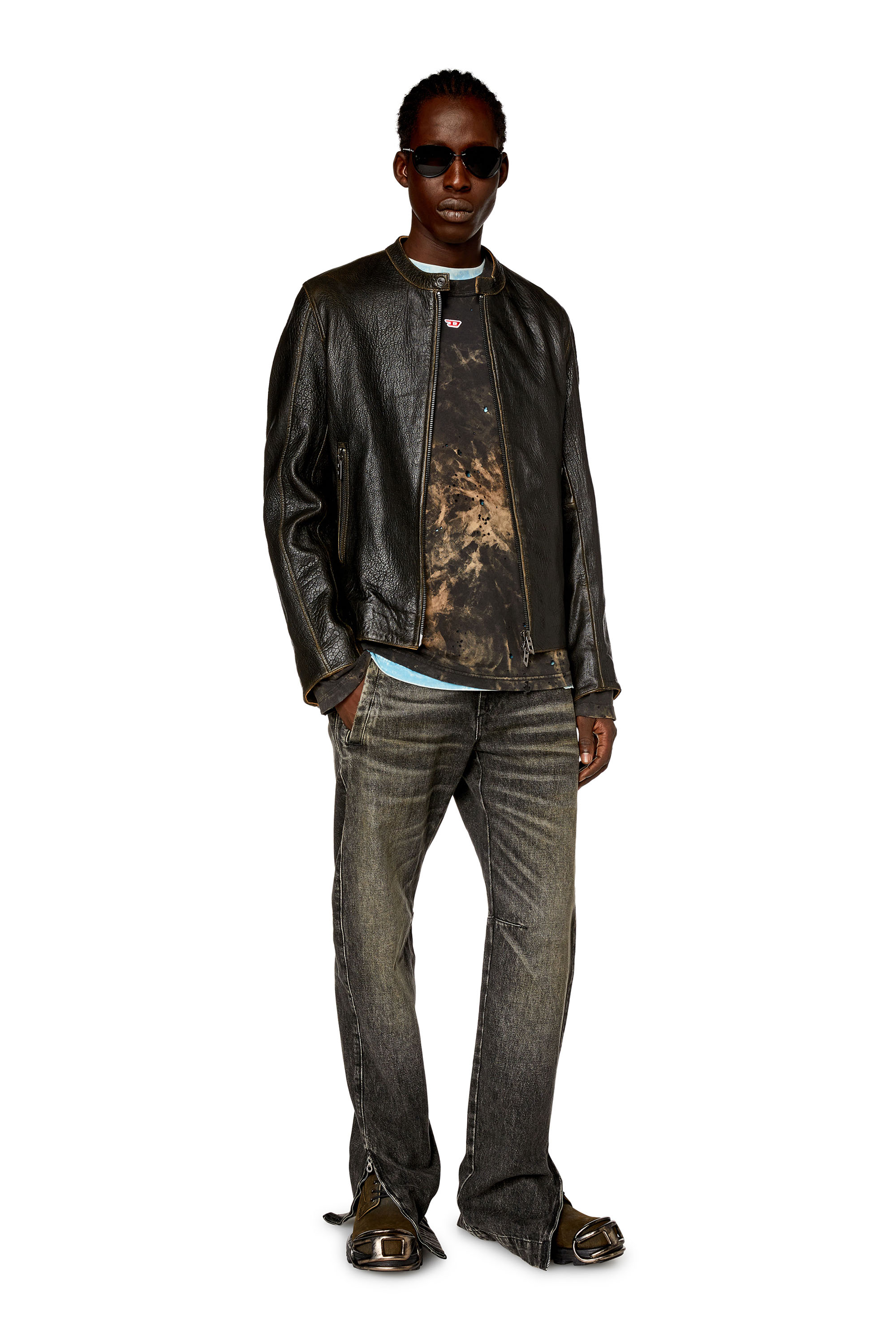 Diesel - Man Straight Jeans D-Gene 0GHAA, Black/Dark grey - Image 2
