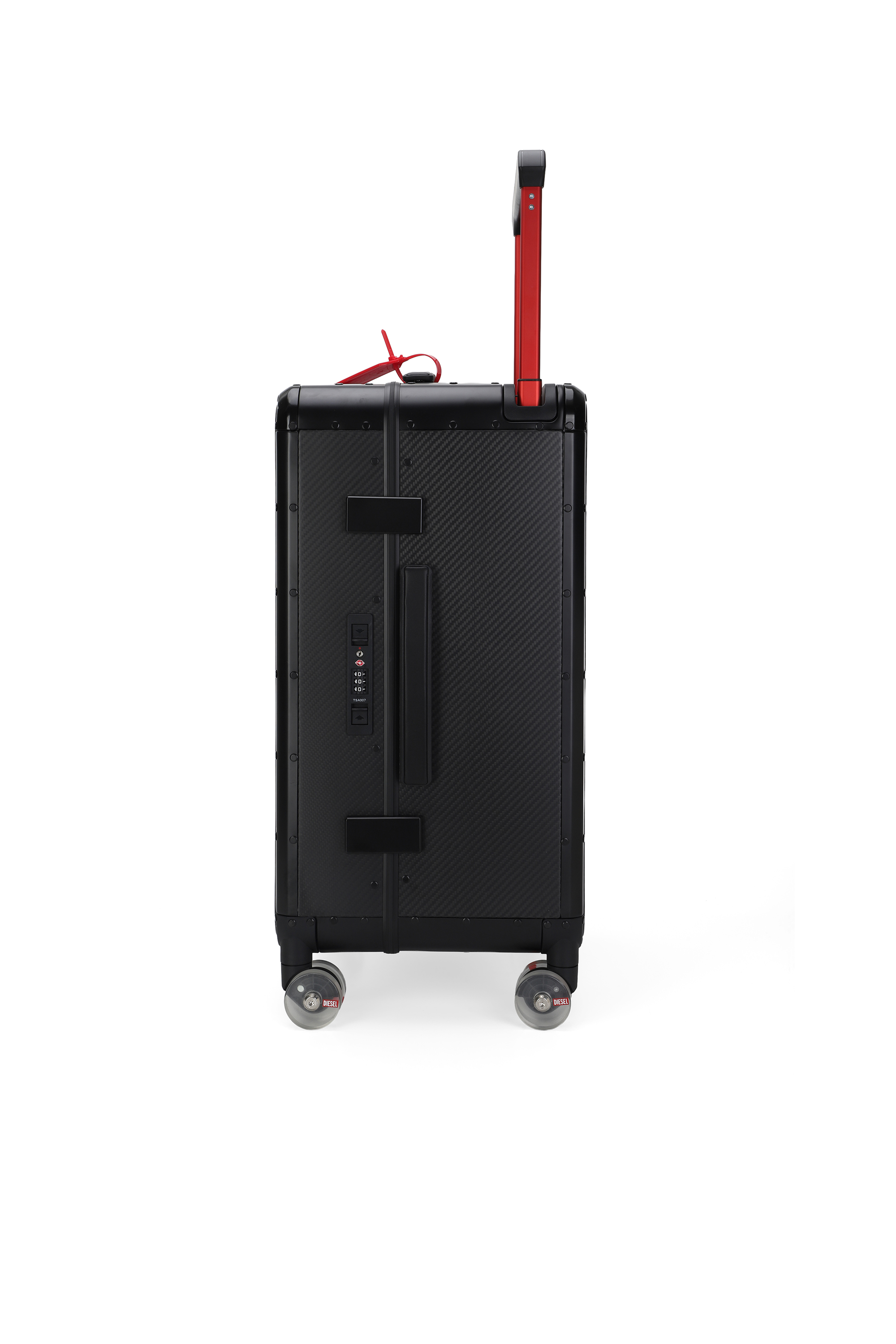 Diesel - DIESEL CARBON FIBER TROLLEY-BLACK- DSL00, Unisex's Carbon fiber suitcase size M in Black - 4