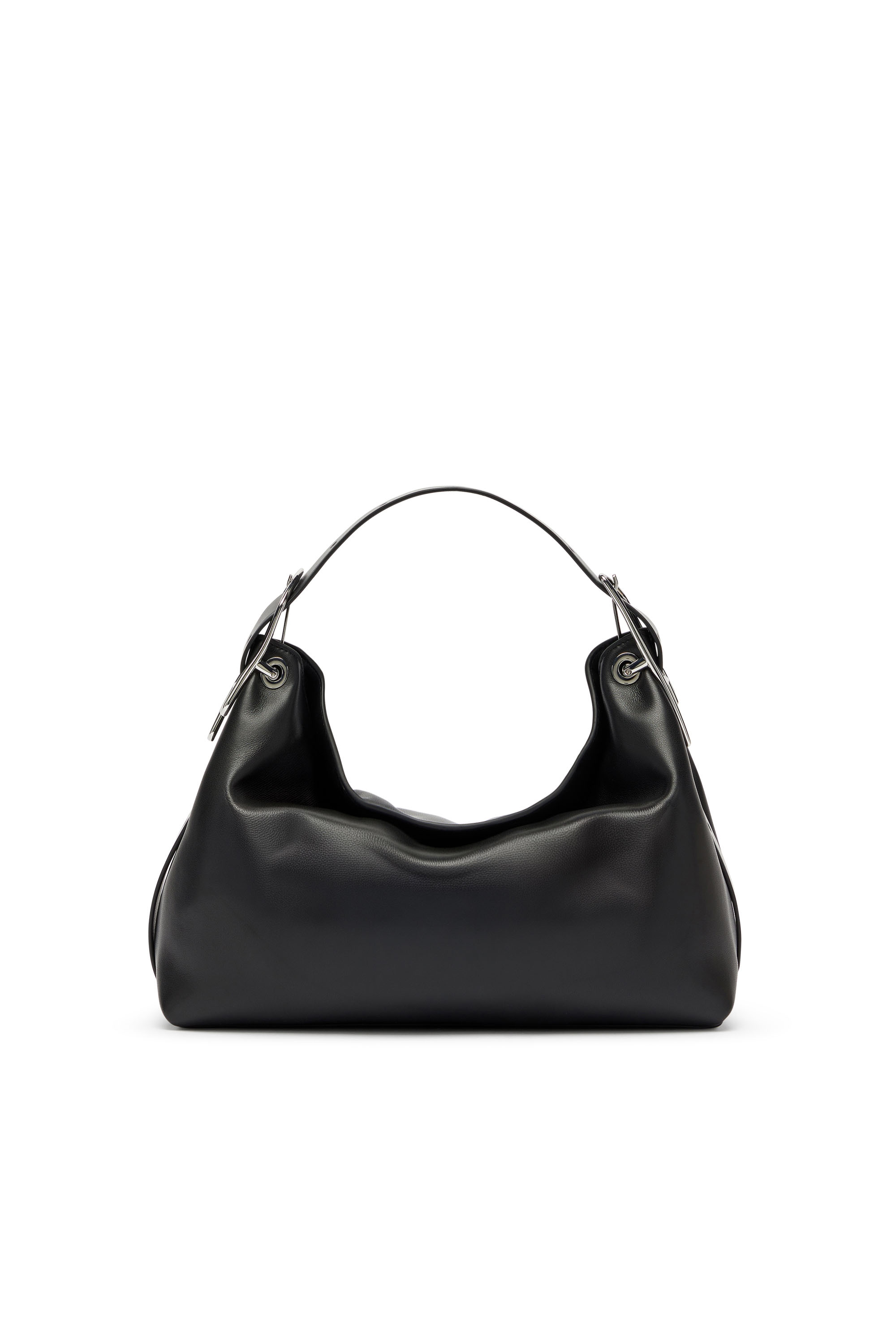 Diesel - D-LINE SHOULDER, Woman's D-Line-Leather shoulder bag in Black - 1