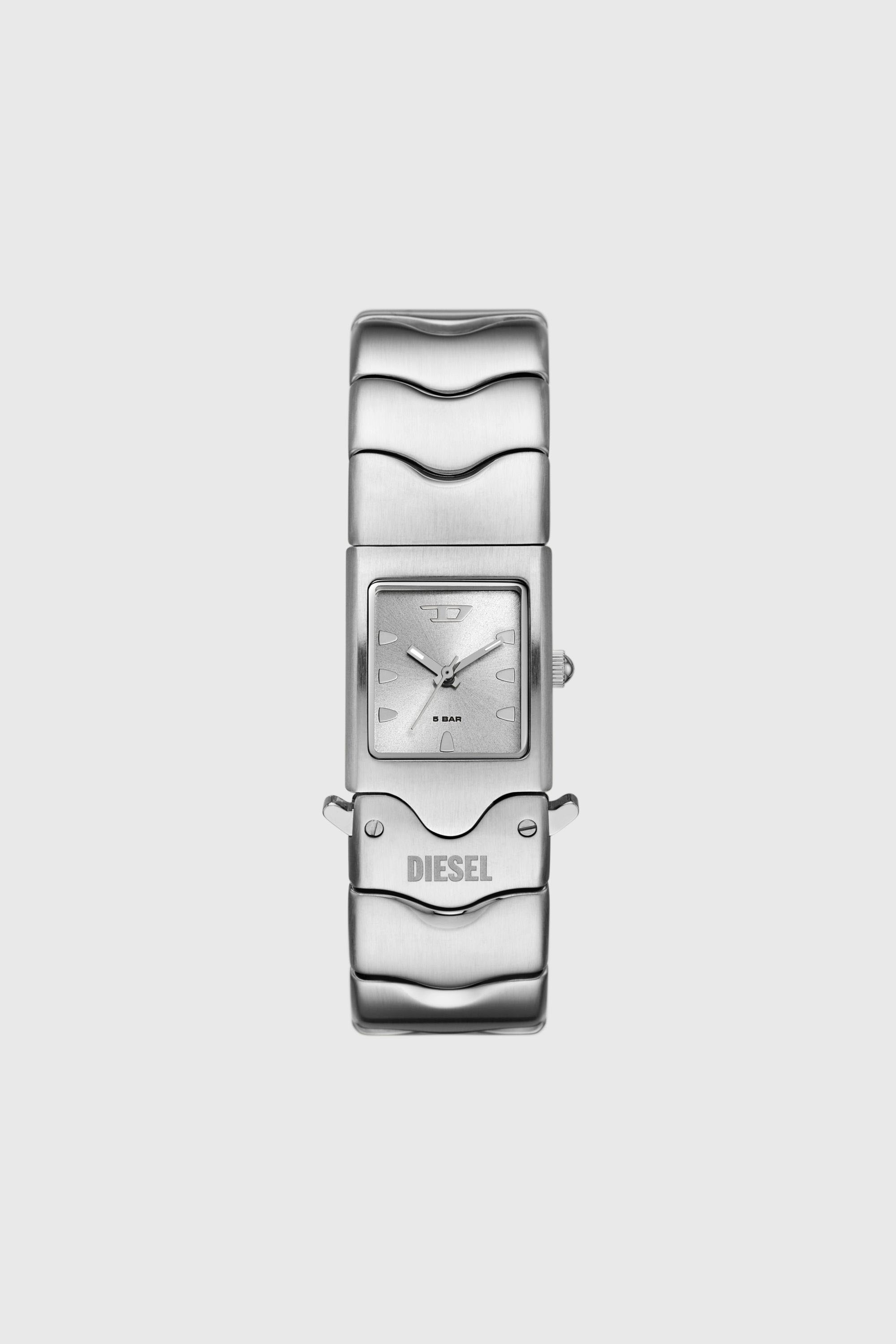 Diesel - DZ2222, Unisex's Diesel Closer Three-Hand Stainless Steel Watch in Silver - 1