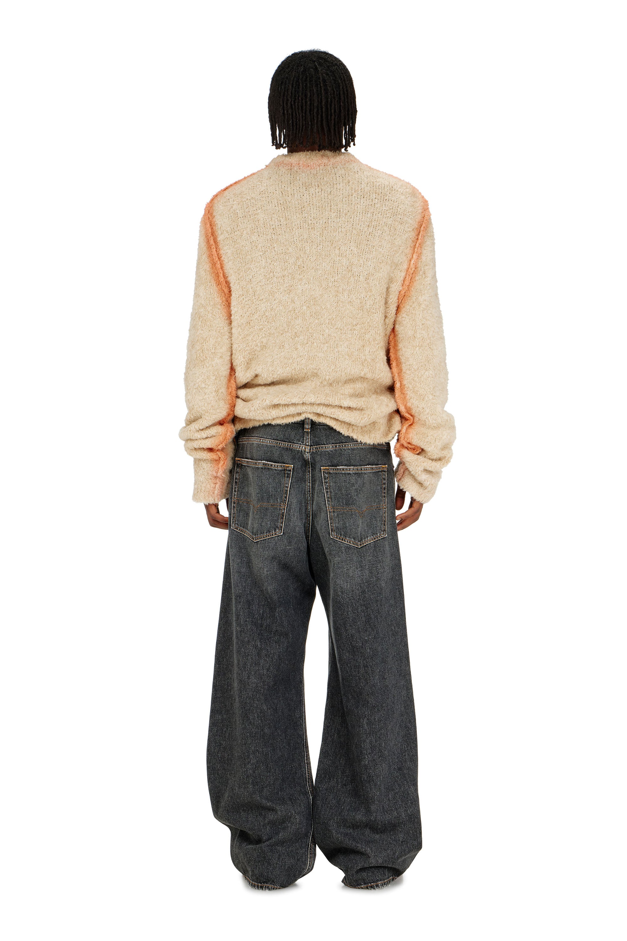 Diesel - Man's Relaxed Jeans D-Rise 007DN, Black/Dark grey - 4