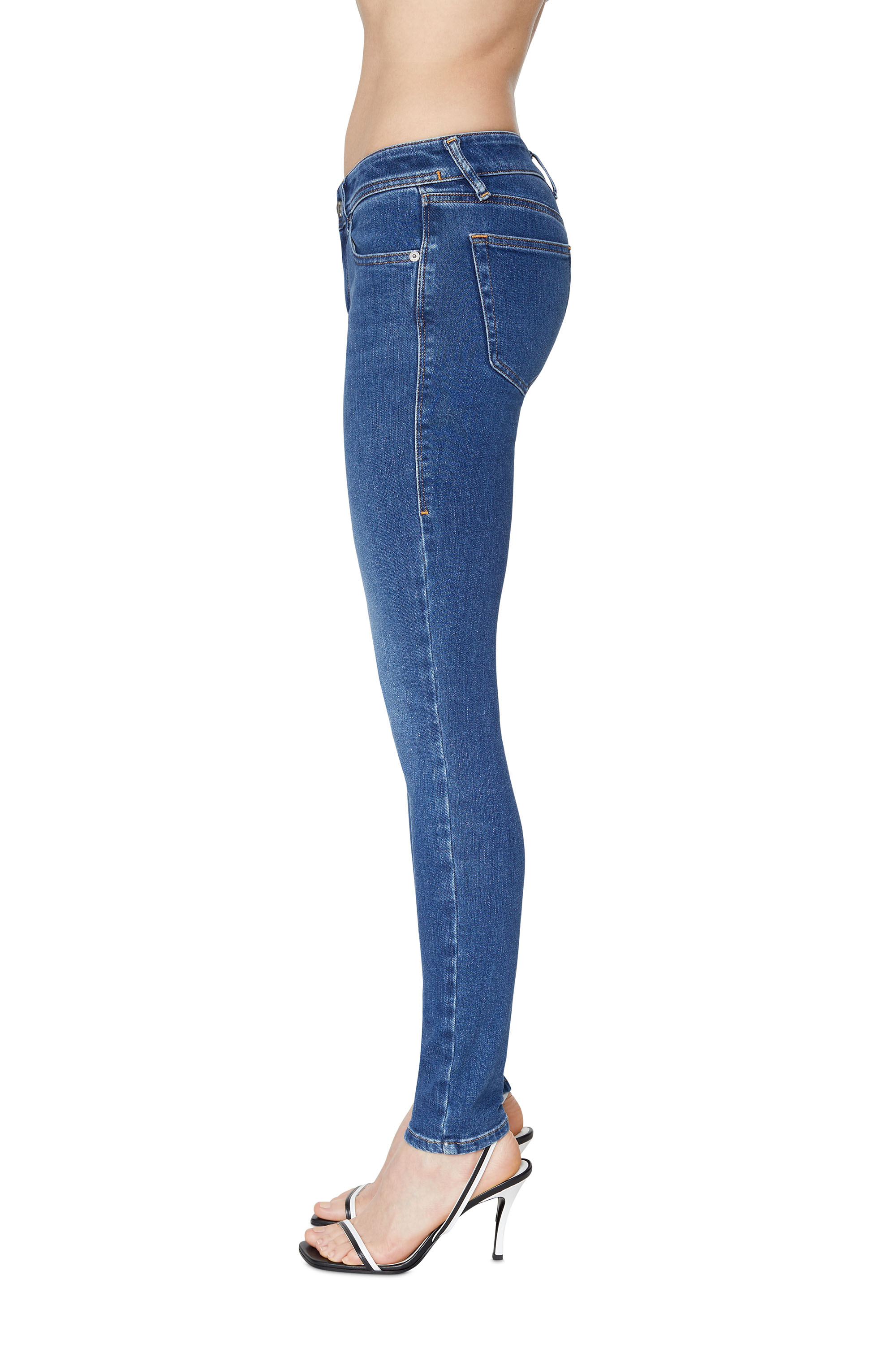 Diesel - Super skinny Jeans 2018 Slandy-Low 09C21, Medium blue - Image 4