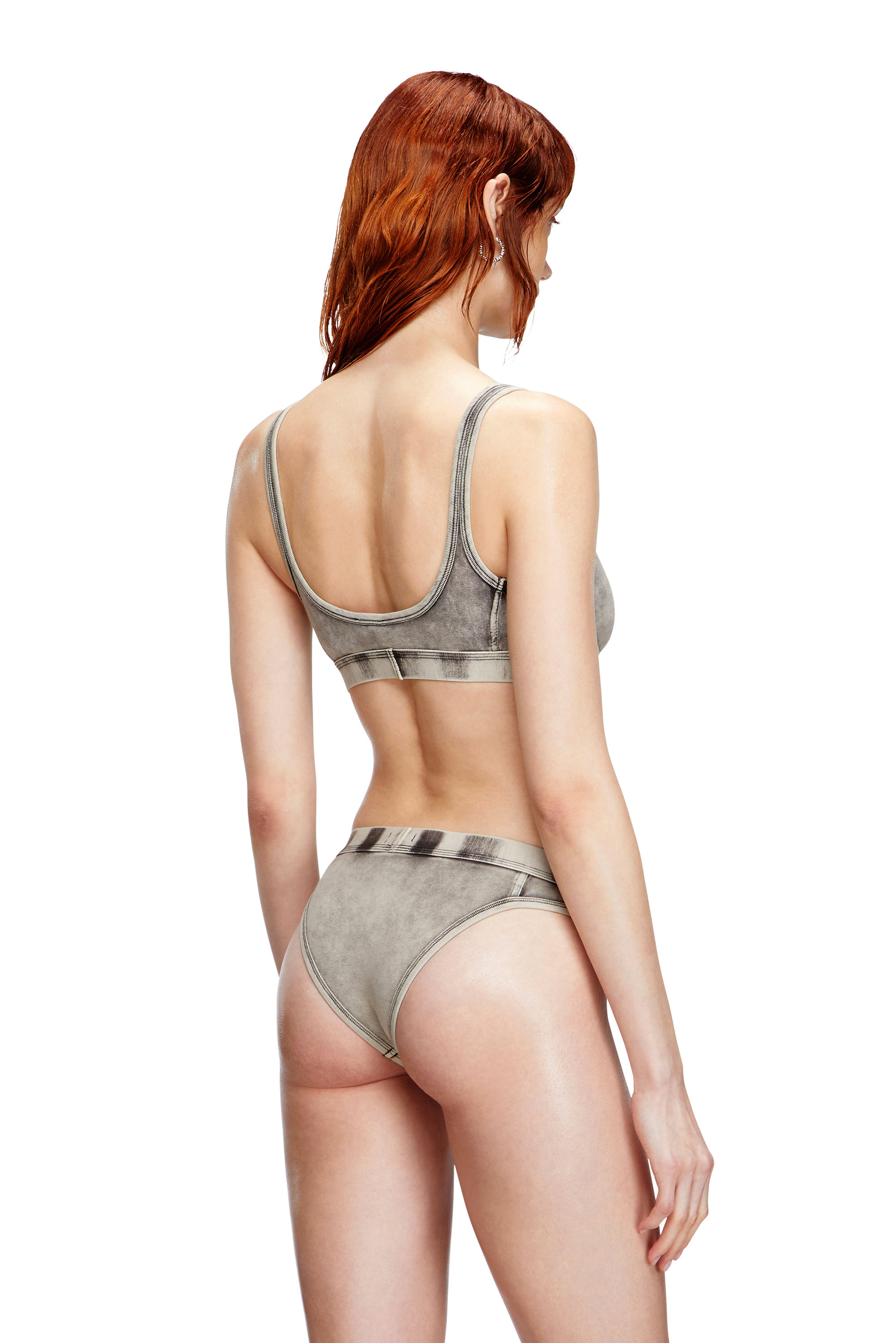 Diesel - CLODIA-DNM, Woman's Briefs in denim-effect jersey in Grey - 3