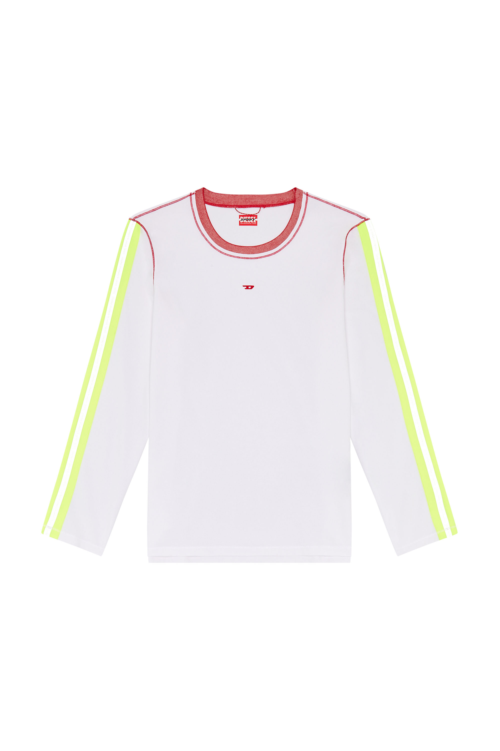 Diesel - AMTEE-JENSEN-HT17, Man Long-sleeve T-shirt with reflective bands in Multicolor - Image 3