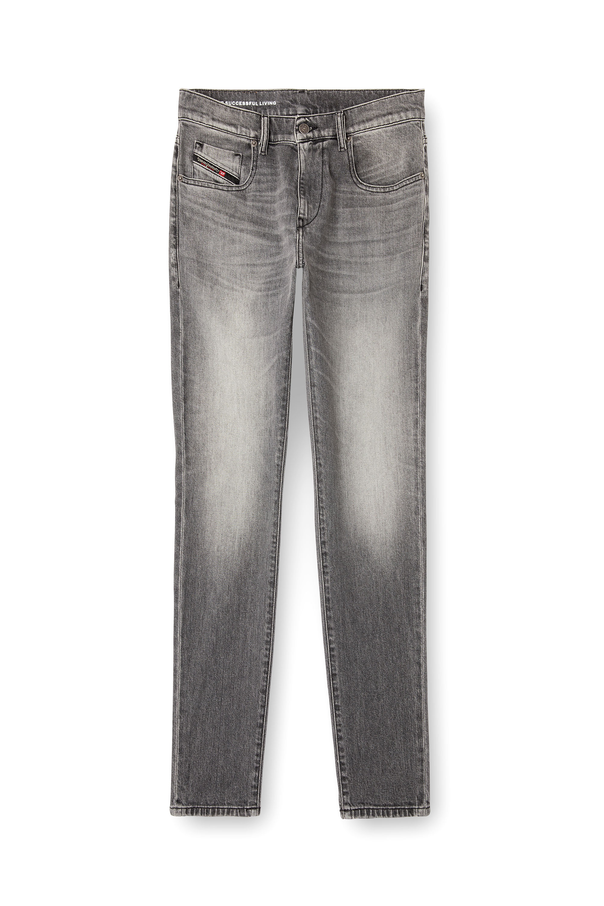 Slim Jeans 2019 D-Strukt 09M30, Grey Diesel - Man's Slim Jeans 2019 D-Strukt 09M30, Grey - 2
