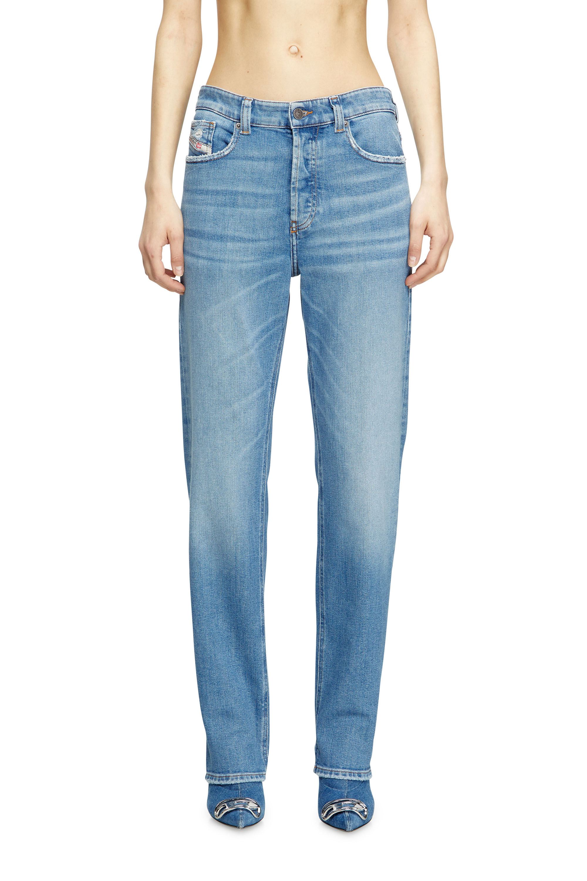 Regular Jeans 1988 D-Ark 09M22, Light Blue Diesel - Woman's Regular Jeans 1988 D-Ark 09M22, Light Blue - 3