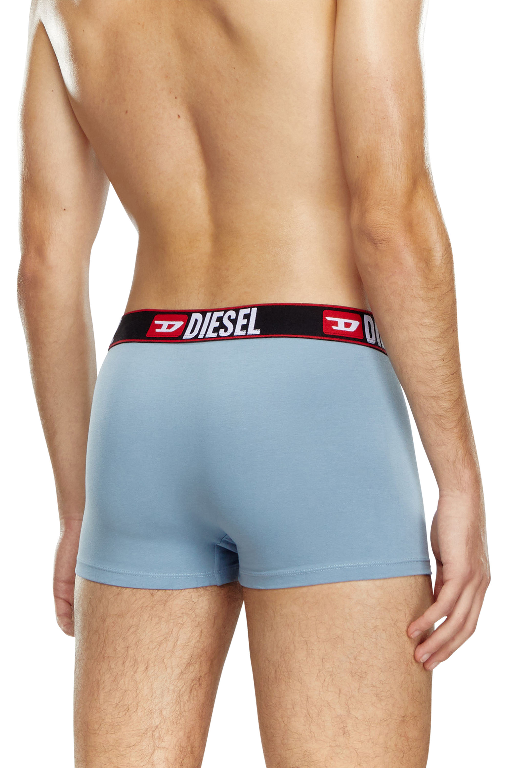 Diesel - UMBX-DAMIENTHREEPACK, Man's 3-pack of boxer briefs with cloudy motif in Blue - 3