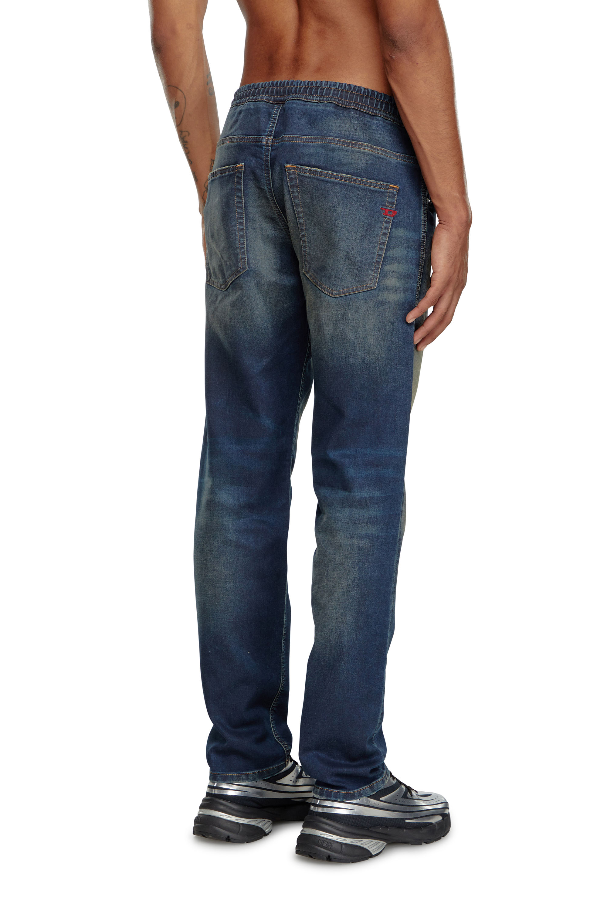 Diesel - Man's Tapered 2030 D-Krooley Joggjeans® 09J34, Dark Blue - 3