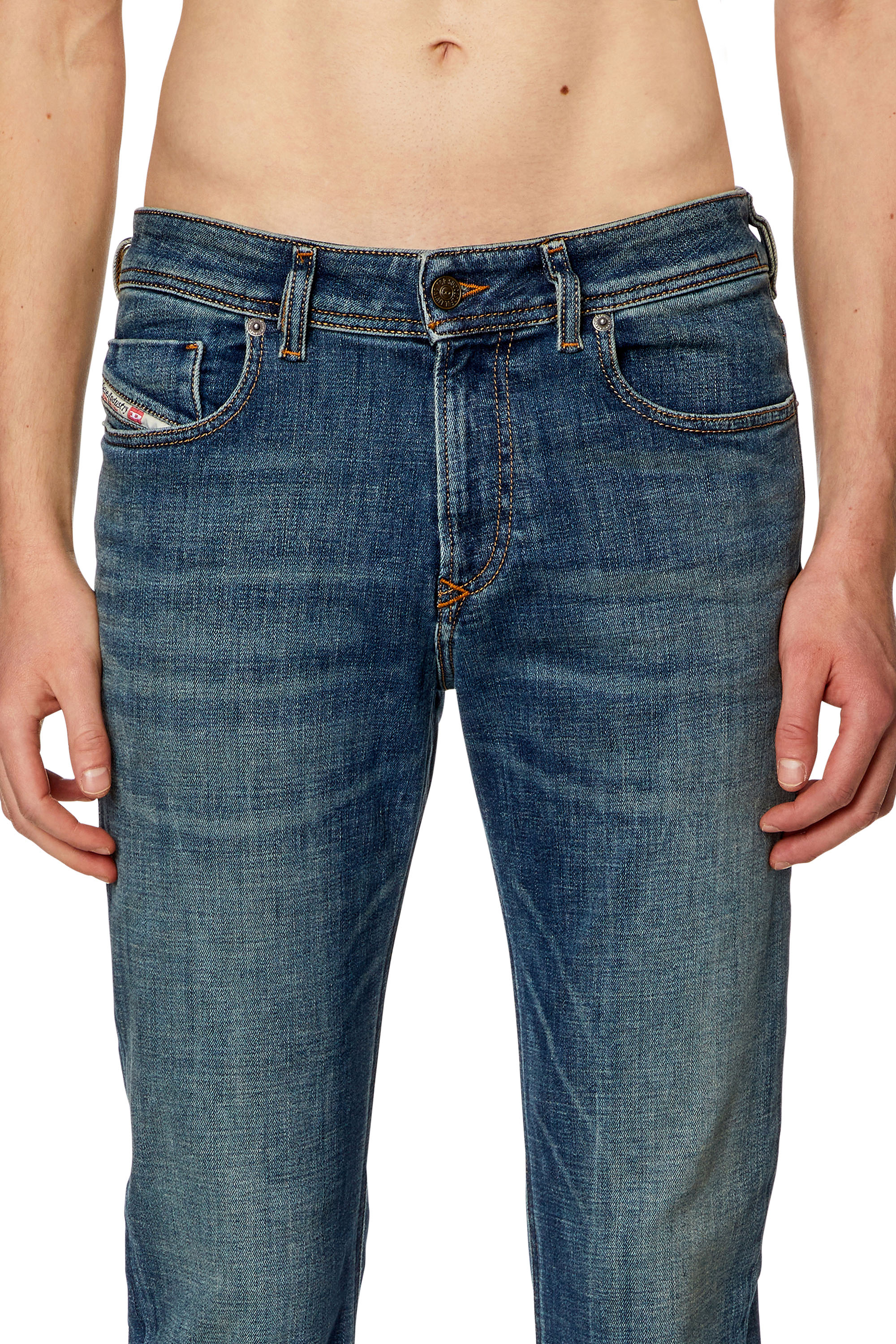 Skinny Jeans 1979 Sleenker 09H67, Dark Blue Diesel - Man's Skinny Jeans 1979 Sleenker 09H67, Dark Blue - 5