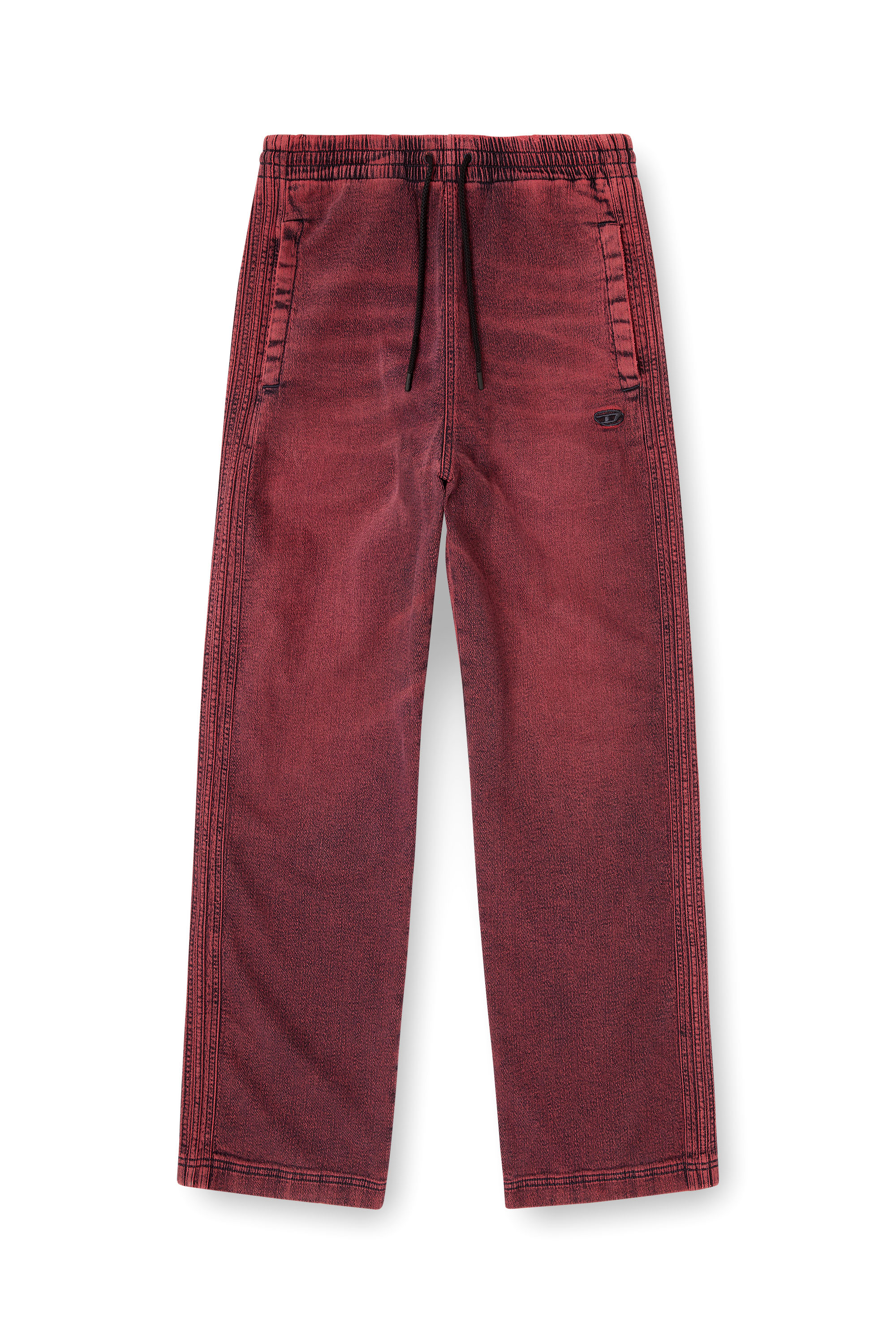 Diesel - Man's Relaxed D-Martyans Track Denim 09Q50, Red - 3