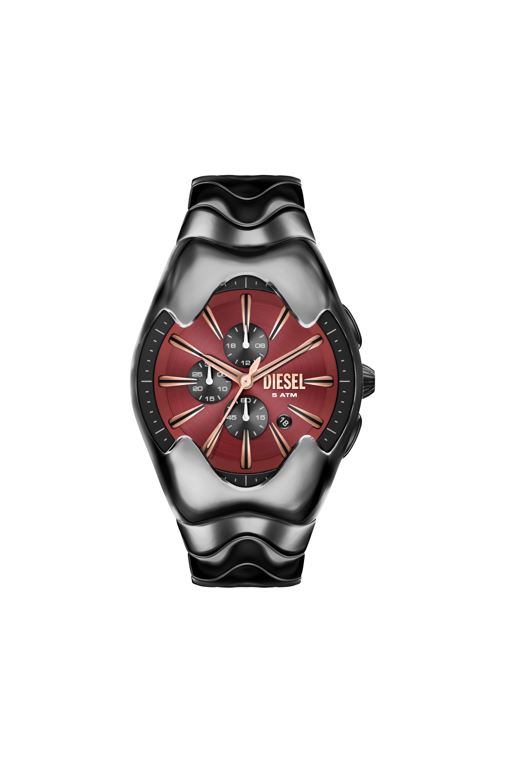 Diesel - DZ4713 WATCH, Man's Mercurial gunmetal stainless steel watch in Black - 1