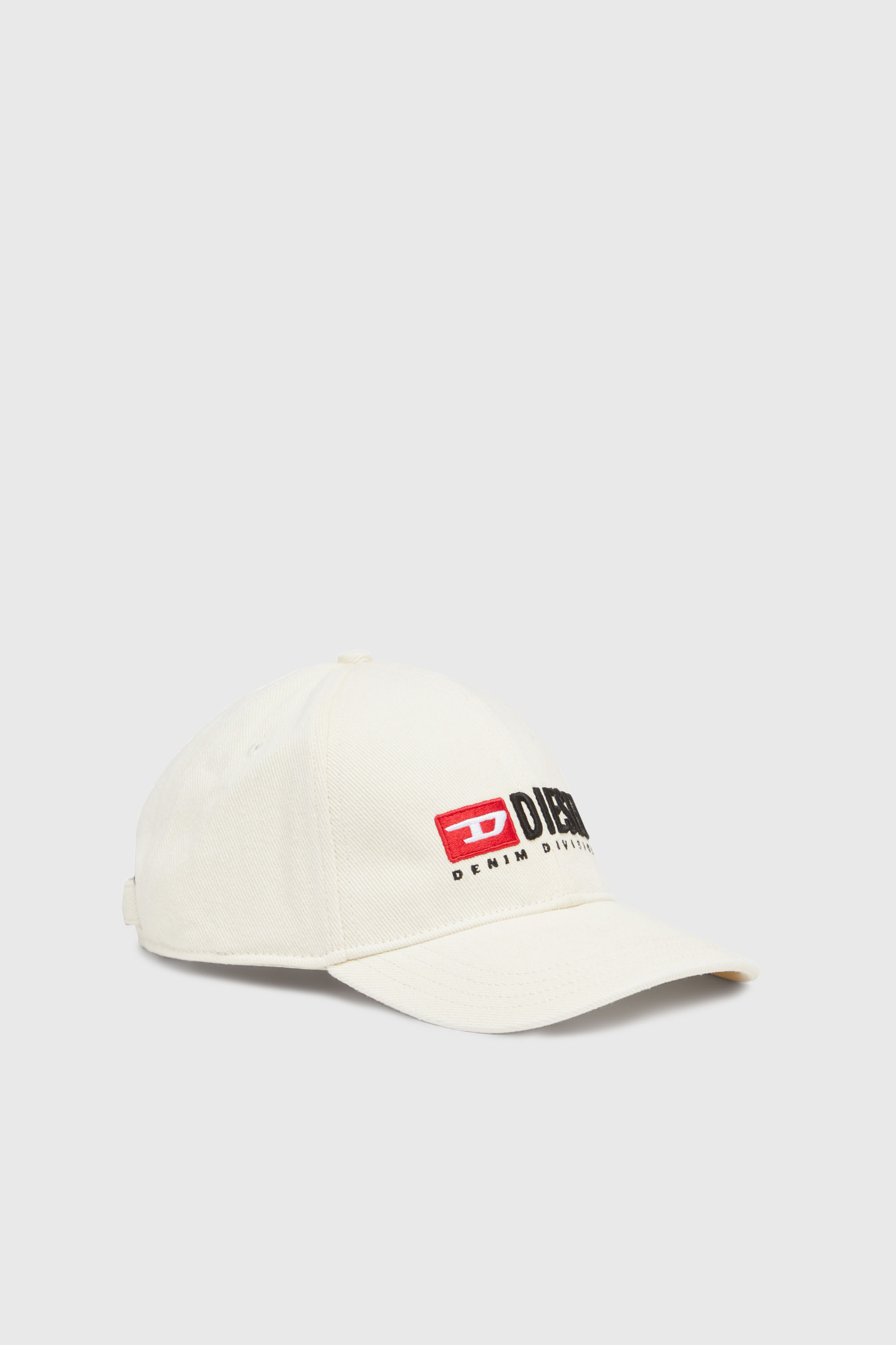 Diesel - CORRY-DIV-WASH, Man's Baseball cap with logo embroidery in White - 1