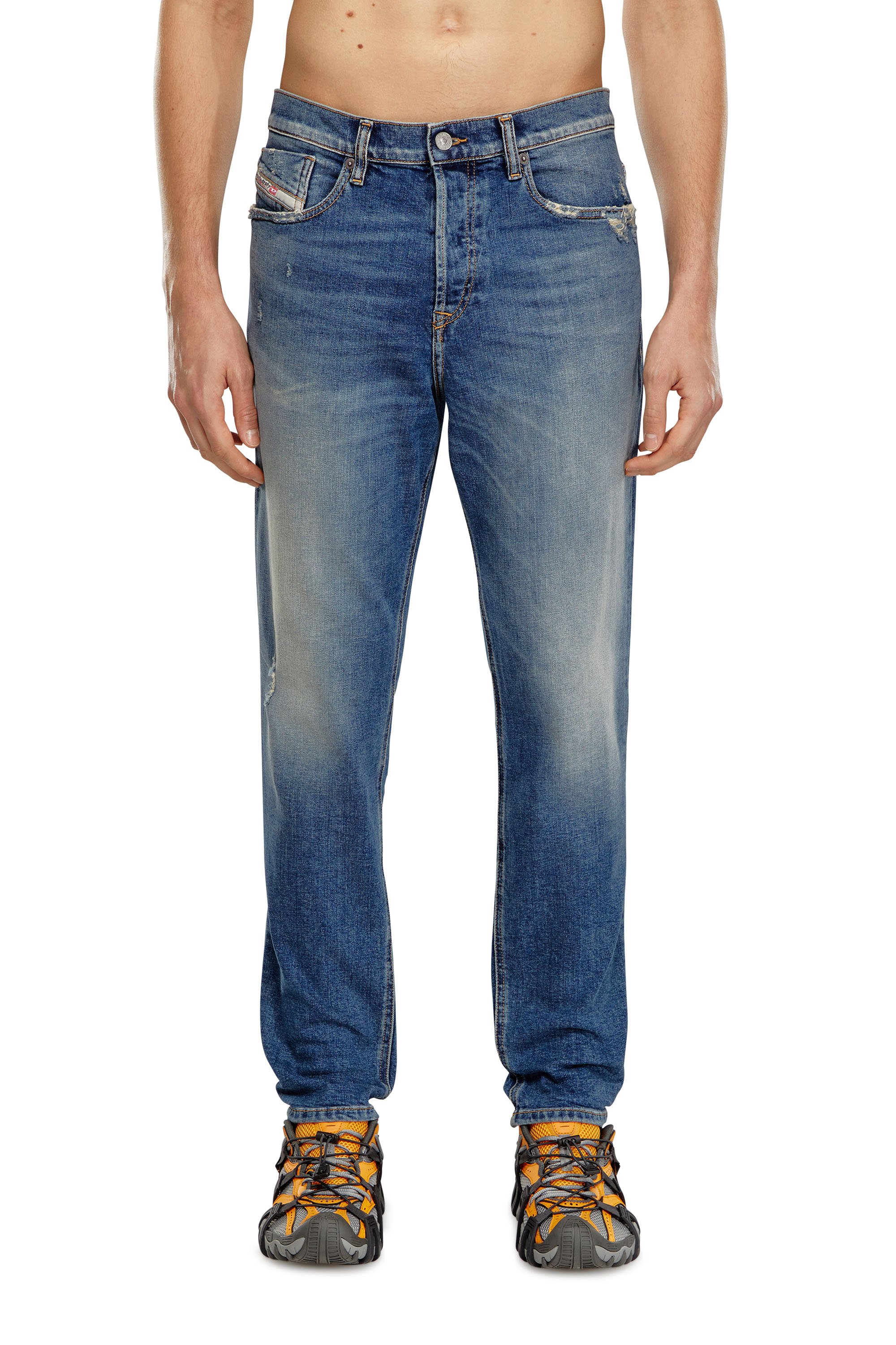Diesel - Man Tapered Jeans 2005 D-Fining 09H45, Medium blue - Image 1